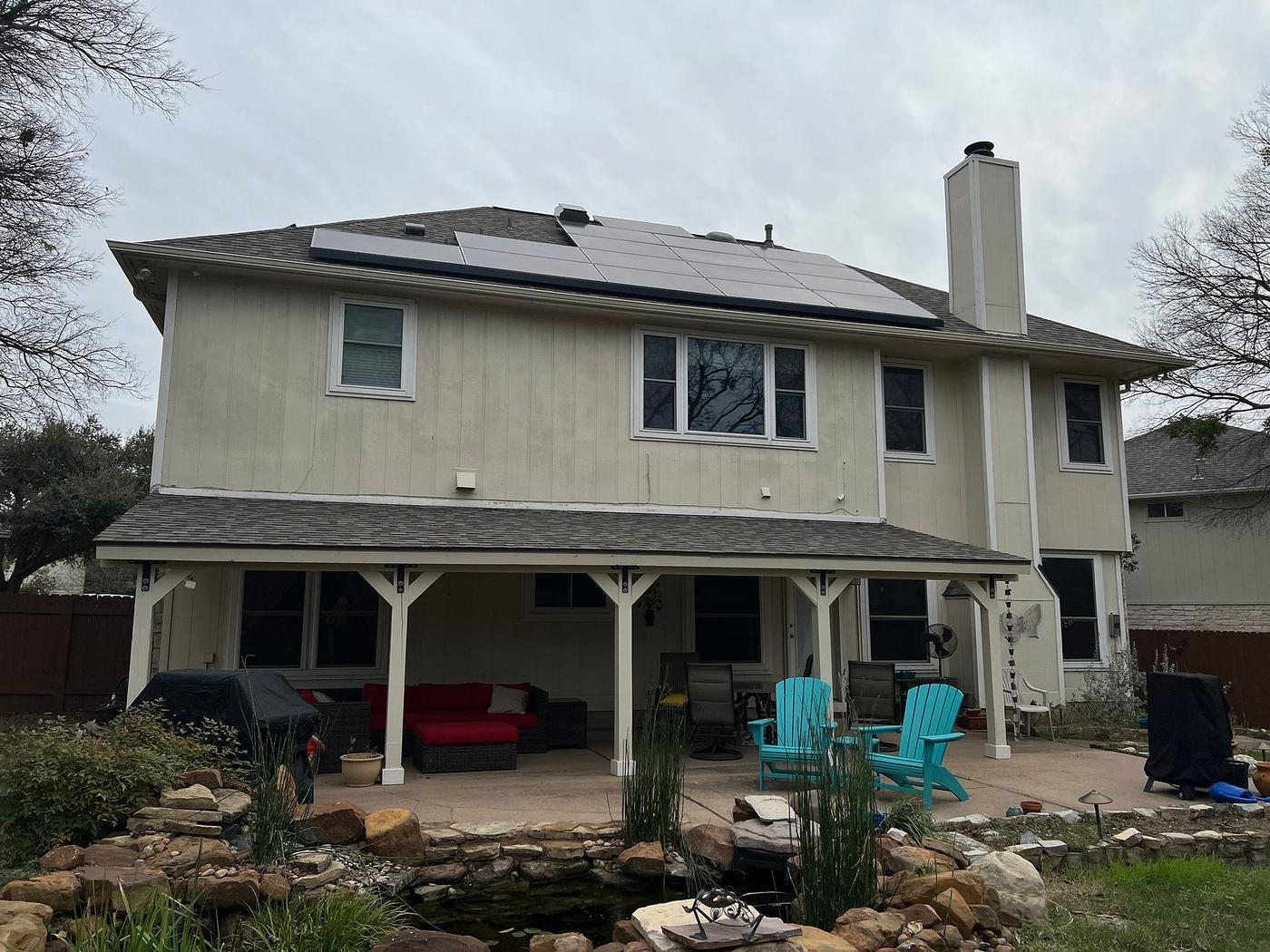 Before the siding & exterior painting project — home exterior in Willow Run, Austin