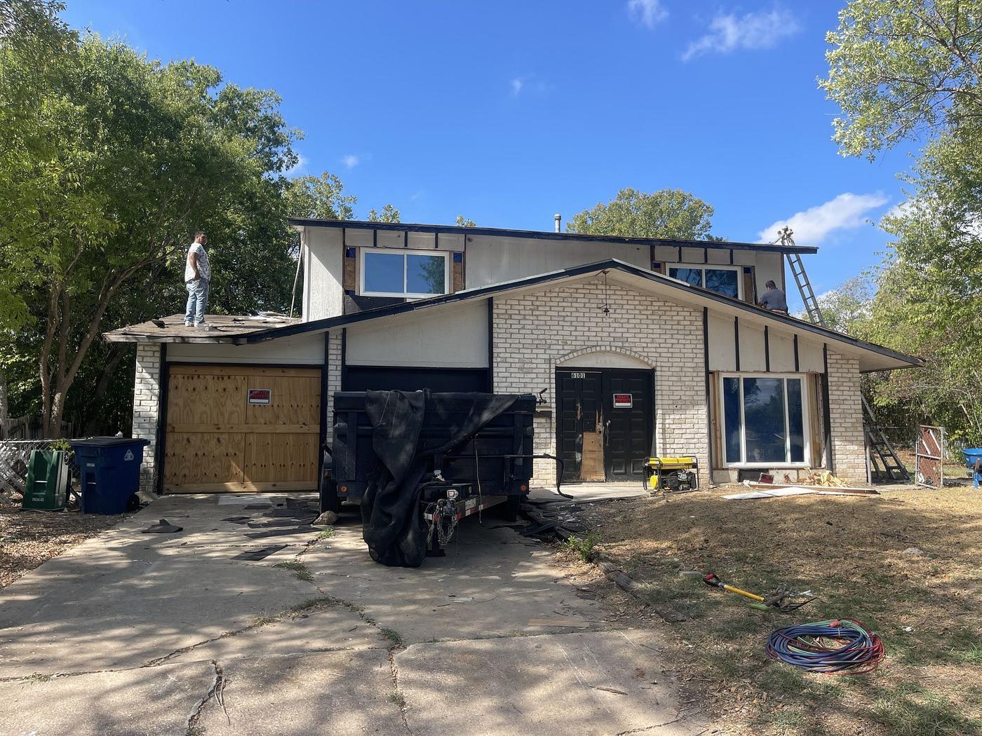Before: Siding in Cavalier Park, Austin, TX
