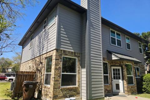 A house finished in SuperPaint® Exterior Acrylic Latex