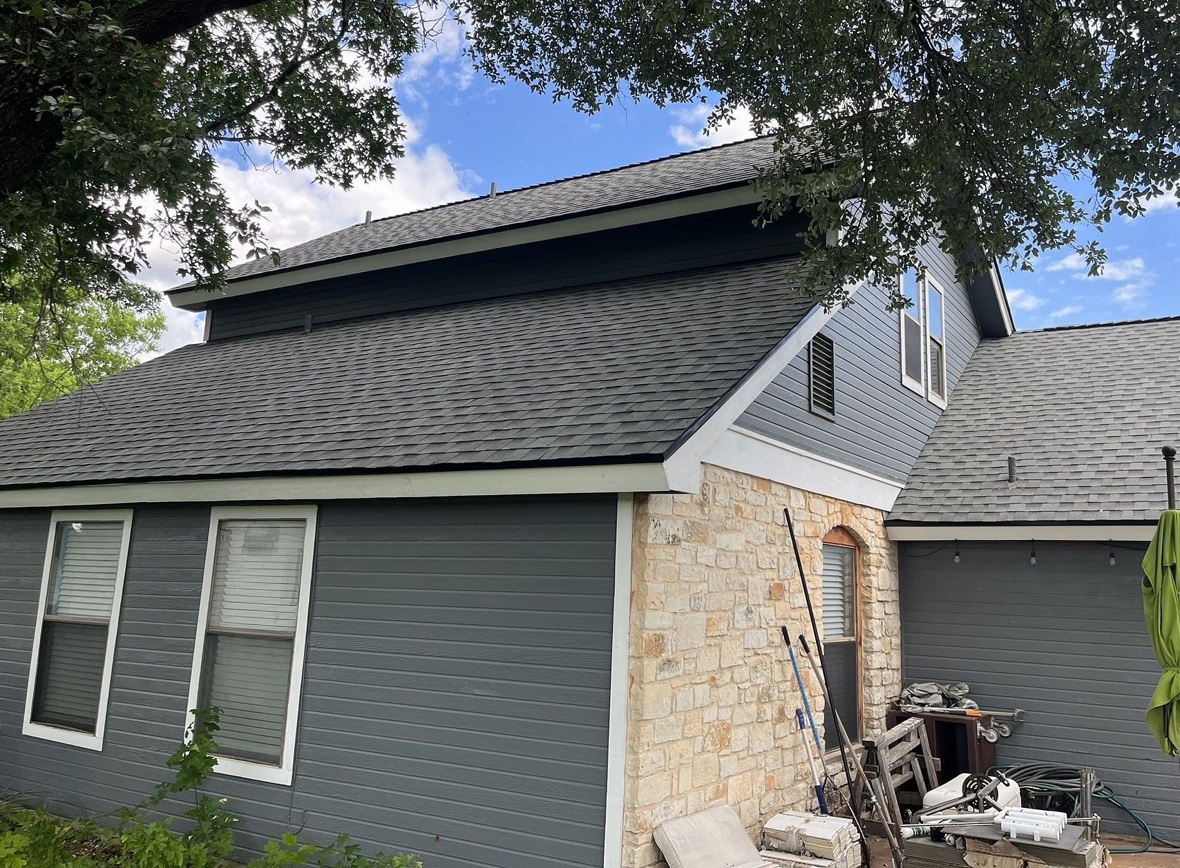 After: a new Timberline HDZ roof at our Fairview, Round Rock job