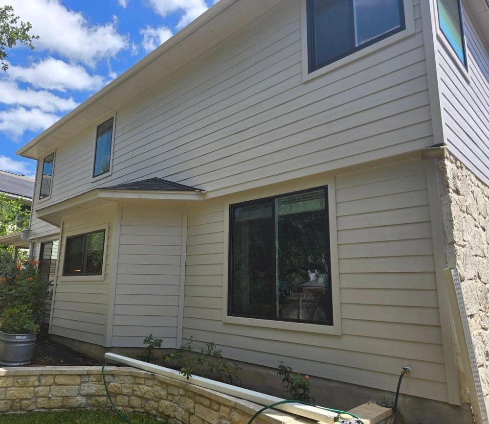 James Hardie 8.25" Primed Select Cedar Mill detail — Anderson Mill West, Cedar Park