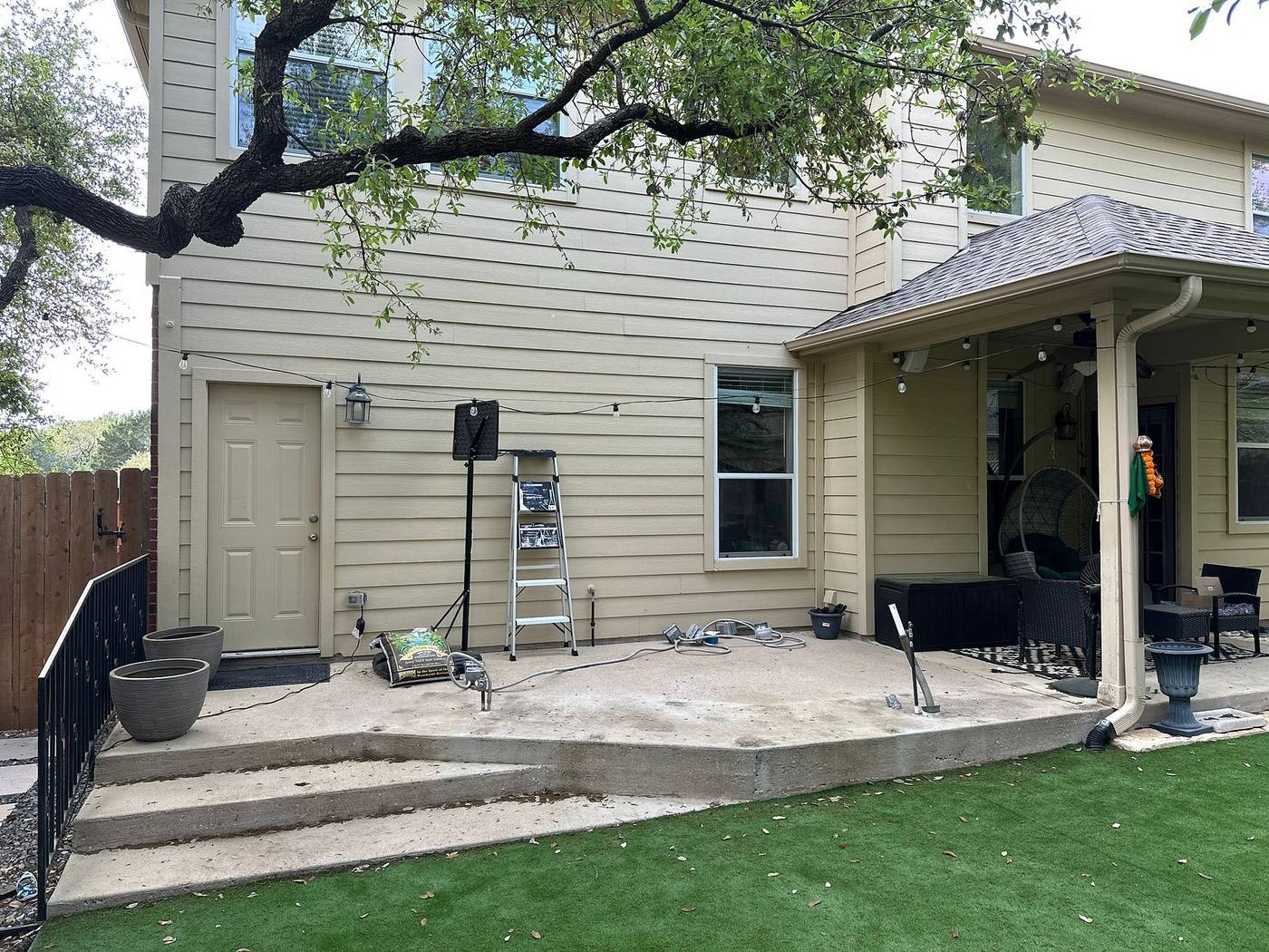 Before: Patio Covers in Round Rock, TX