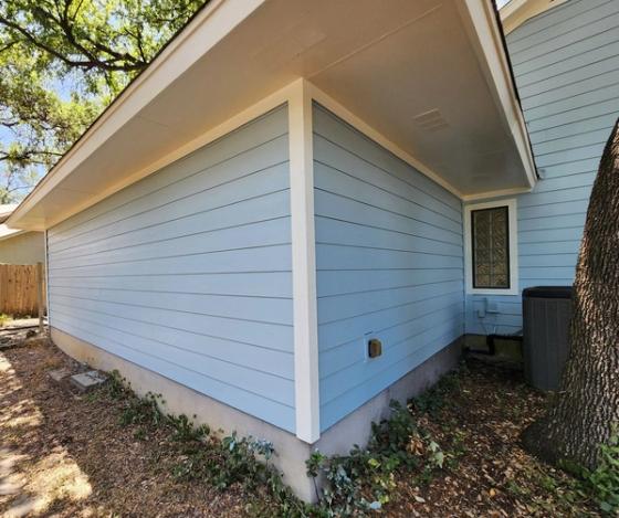 Siding project in Milwood, Austin, TX