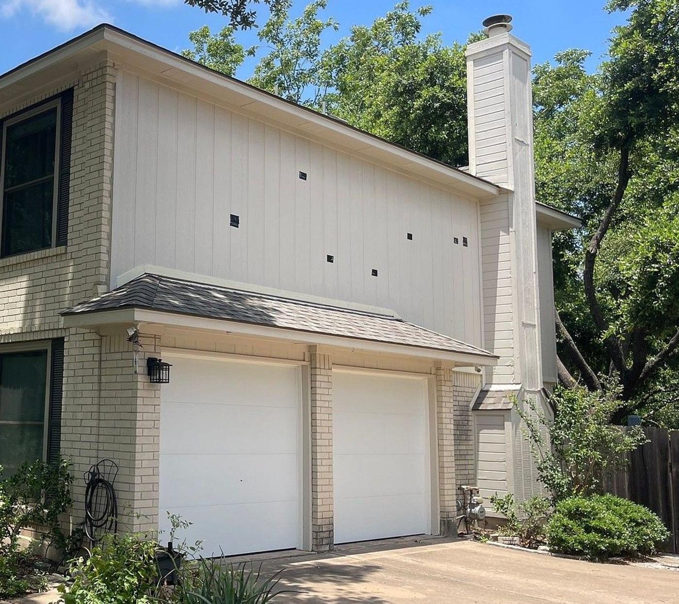 Before: Siding in Fern Bluff, Round Rock, TX