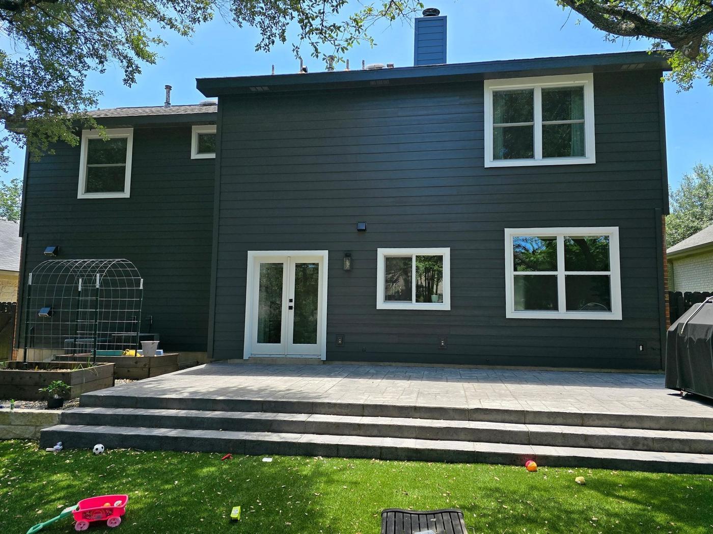 After: James Hardie siding completed in Circle C North, Austin