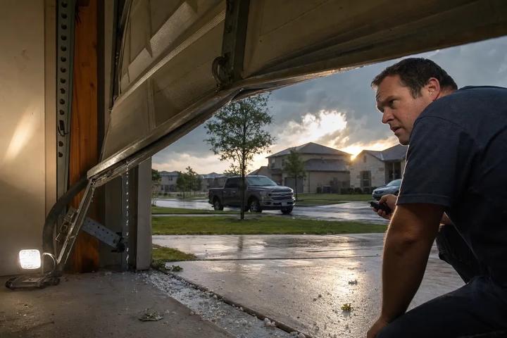 Why Your Garage Door Suddenly Gets Loud and Jams After an Austin Storm (And What to Fix Before It Fails)