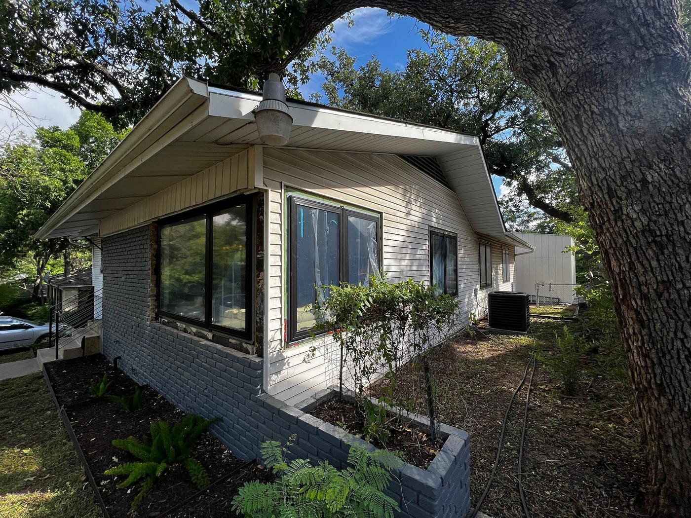 Before: Siding in Cherrywood, Austin, TX