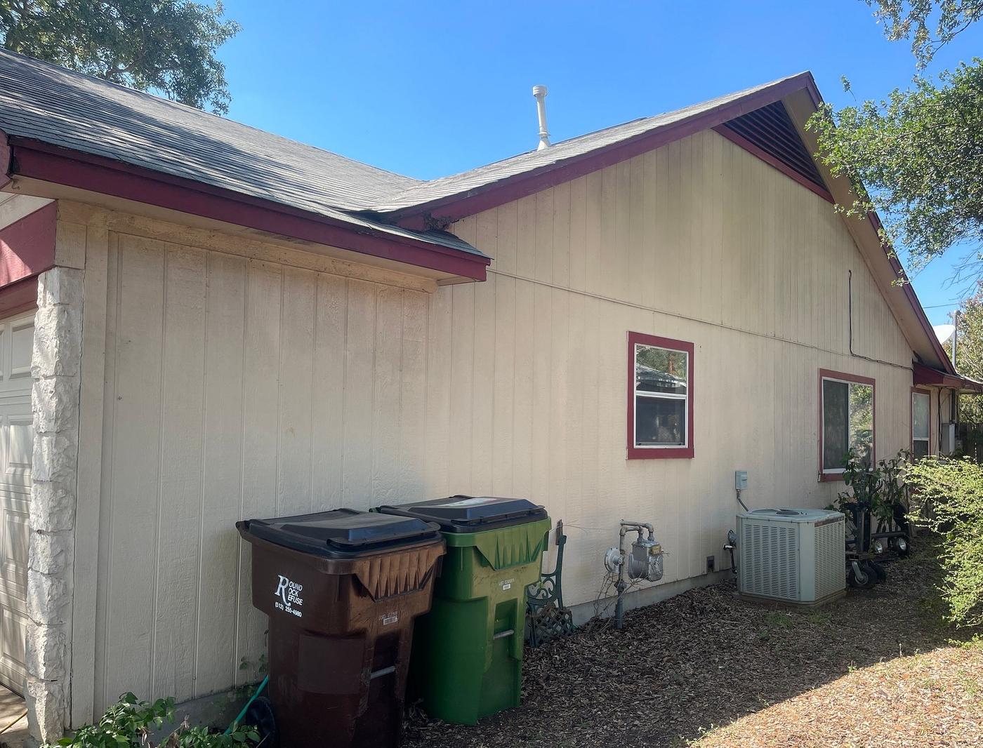 Before: Siding in Somerset, Round Rock, TX