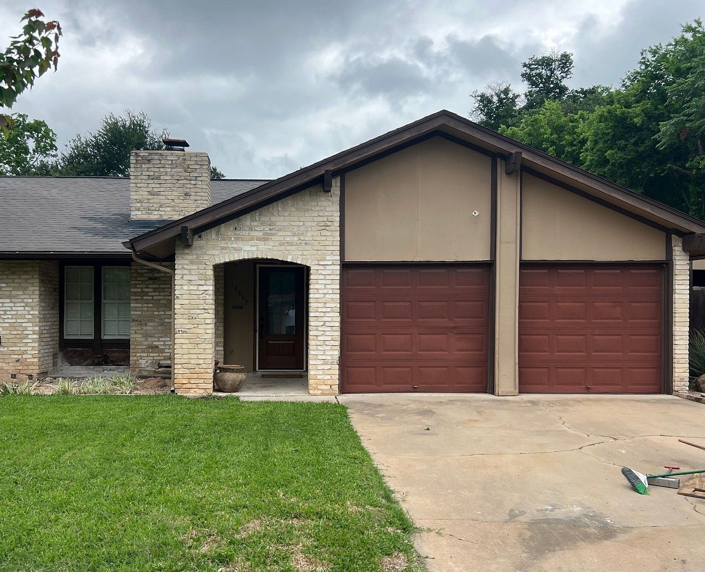 Before: Siding in Milwood, Austin, TX