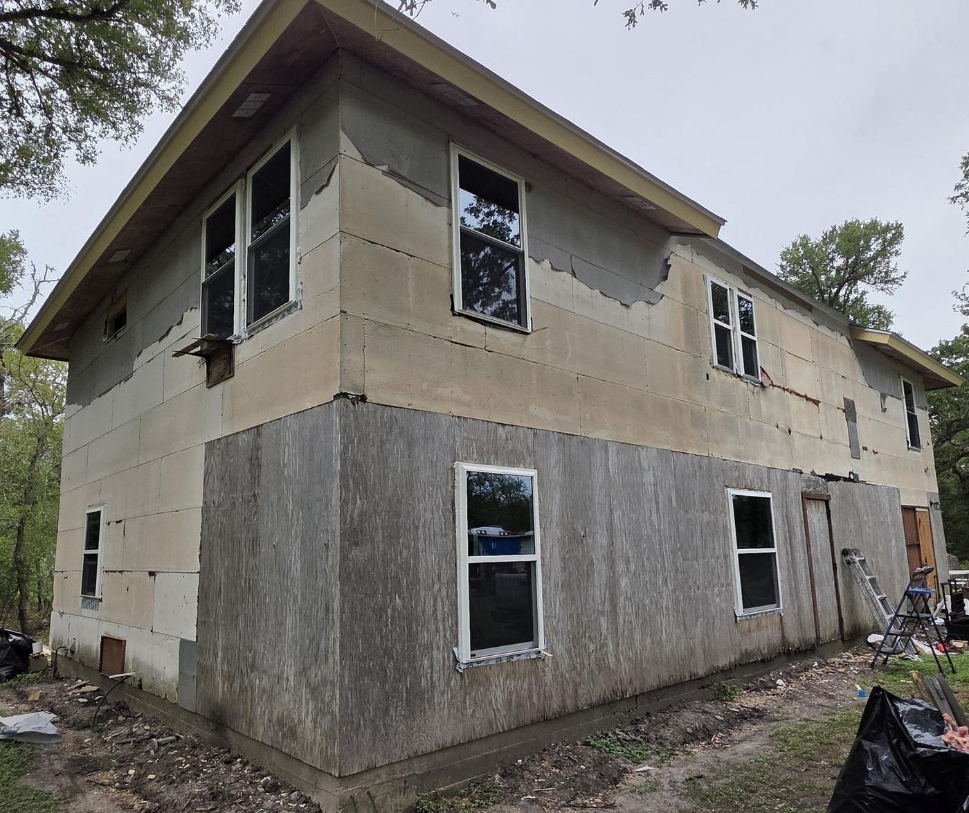 Before: Siding in Hogeye, Manor, TX