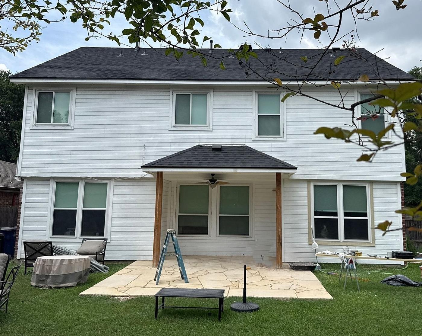 Before: Siding in Maple Run, Austin, TX