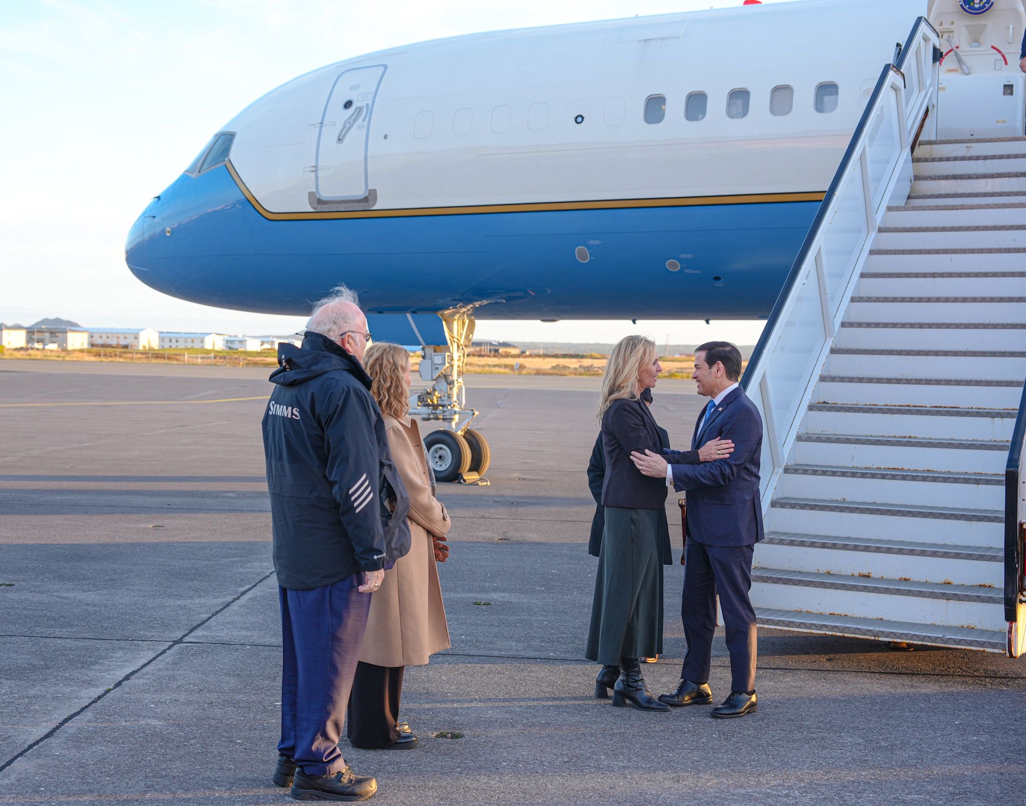 US Secretary of State Marco Rubio and Iceland's Foreign Minister Þorgerður Katrín Gunnarsdóttir at Keflavík, 5 October. Photo: US Department of State / Freddie Everett.