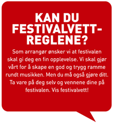 Husk godt festivalvett i sommer!