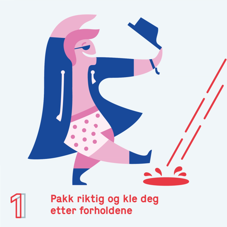 Konsertvettregel 1: Pakk riktig og kle deg etter forholdene.