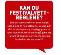 Husk godt festivalvett!