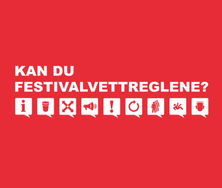 Husk festivalvett i sommer - kan du festivalvettreglene?
