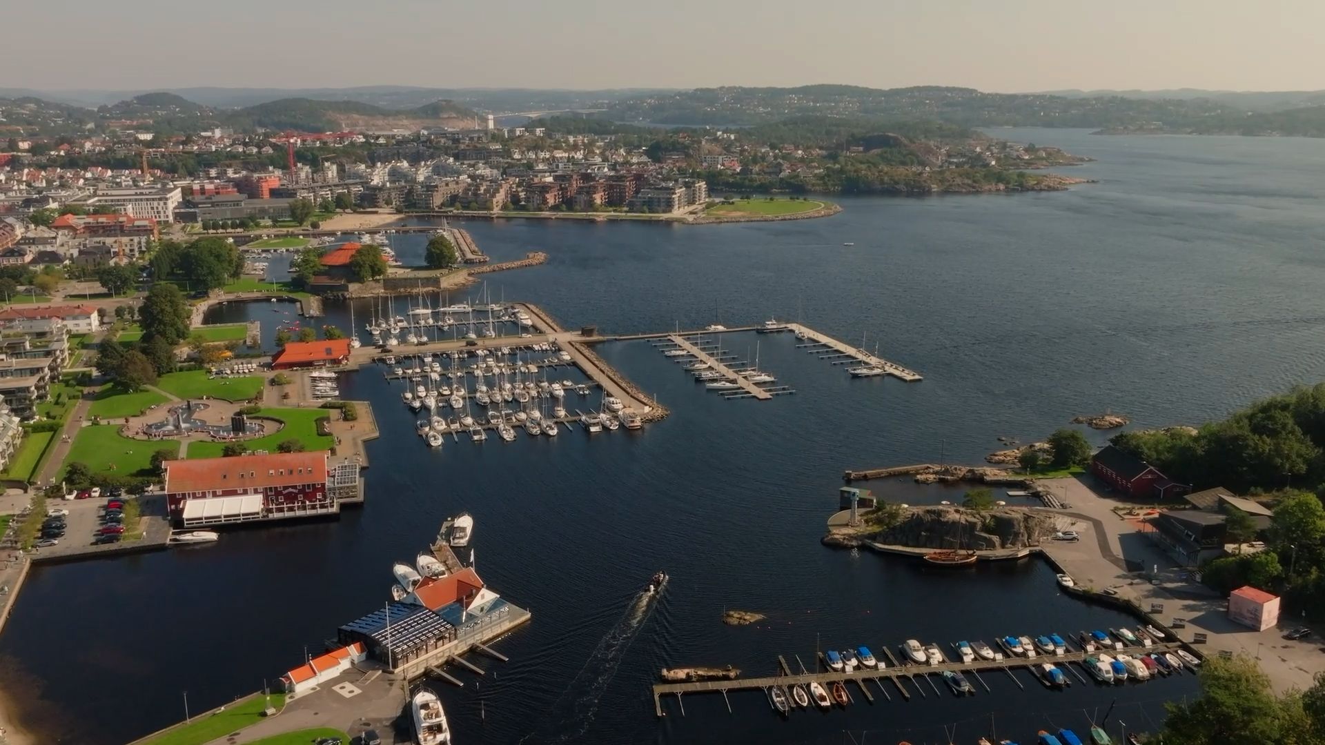 Et oversiktsbilde av Kristiansand