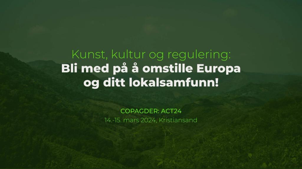 Møt oss på COPAGDER!