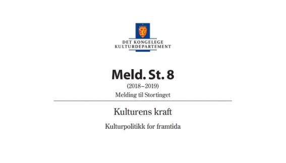 Den nye kulturmeldingen - nei, det blir ikke noe mer penger