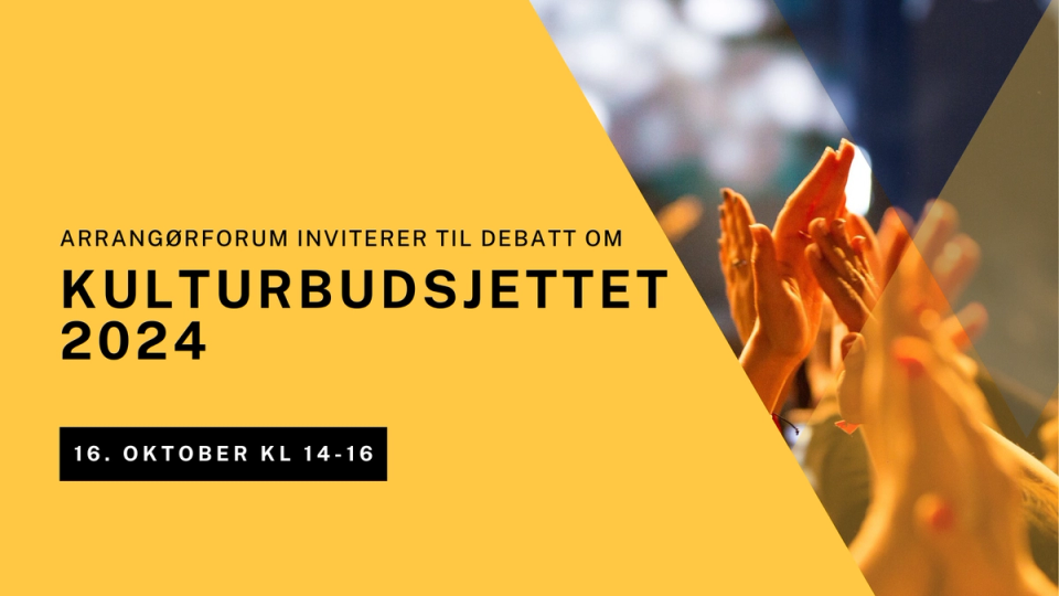 Kulturbransjen inviterer til debatt om statsbudsjettet 2024