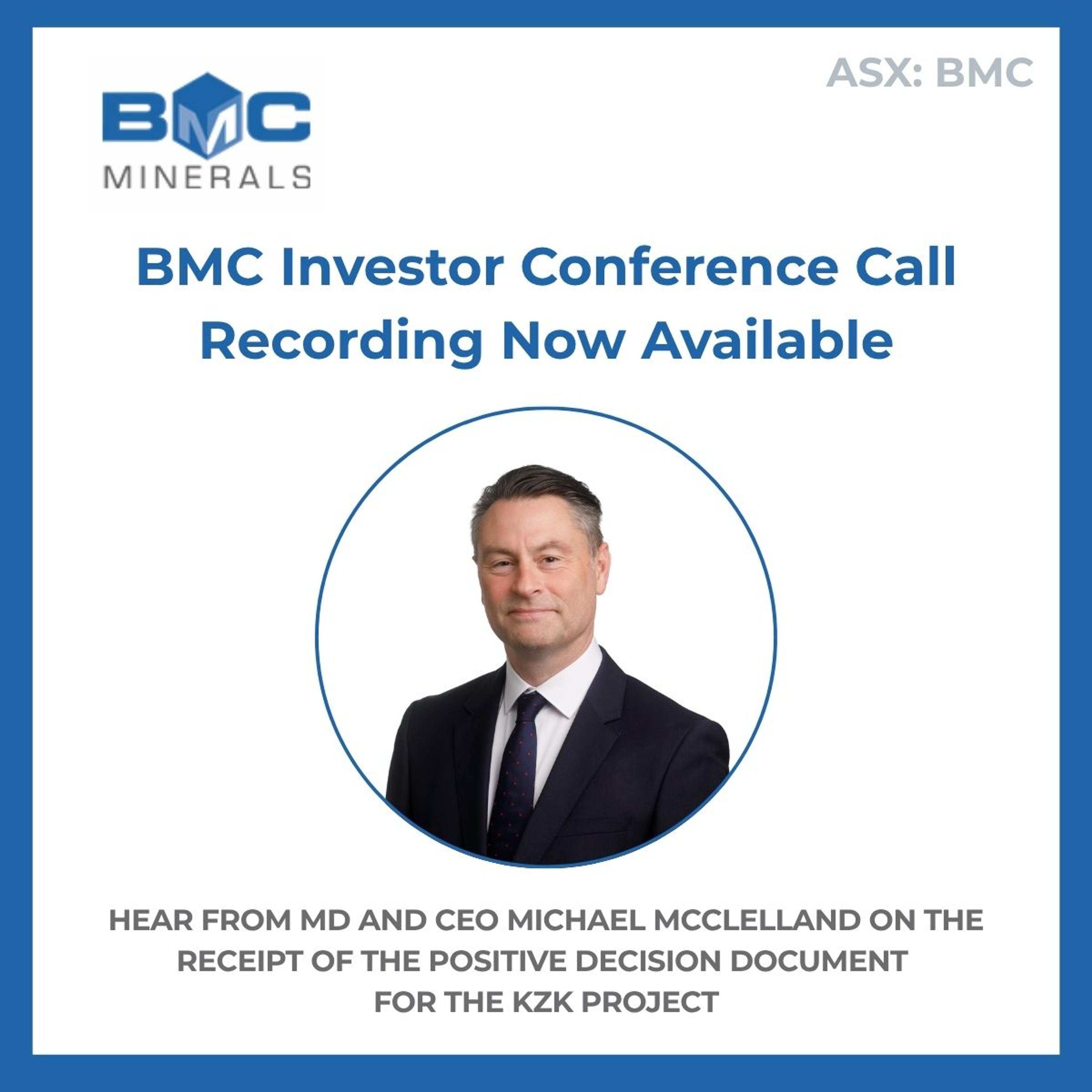 BMC Investor Conference Call