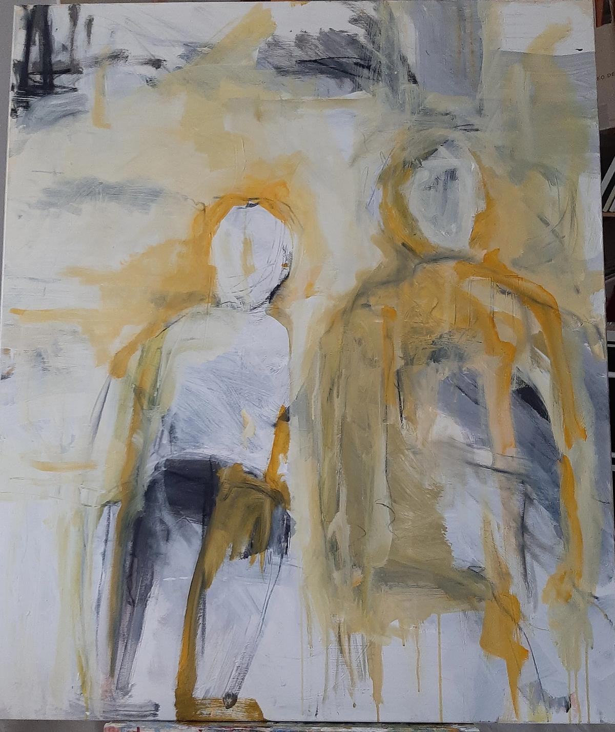 Ingrid Mühlbachler – happyness, Acryl auf Leinwand