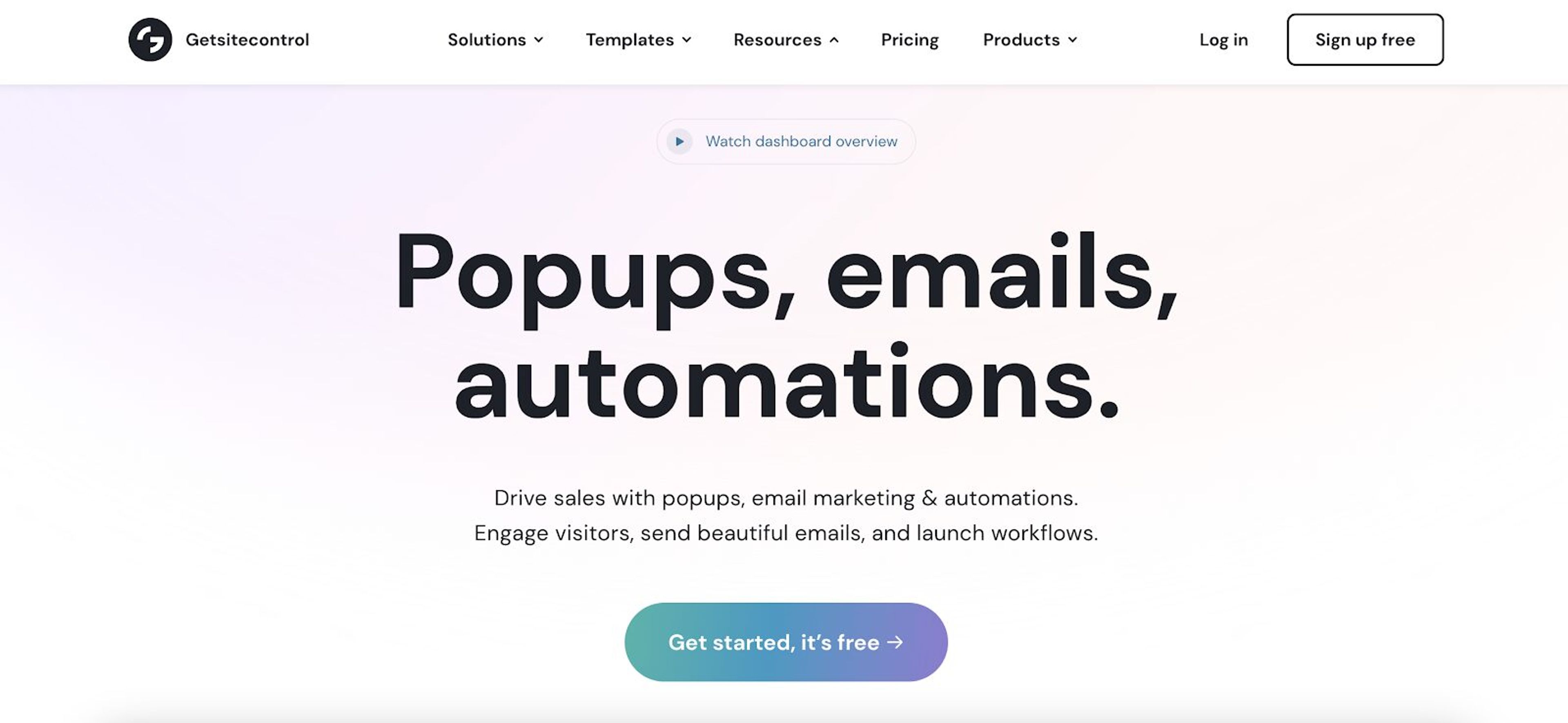 Getsitecontrol is a popular Hello Bar alternative to generate more leads.