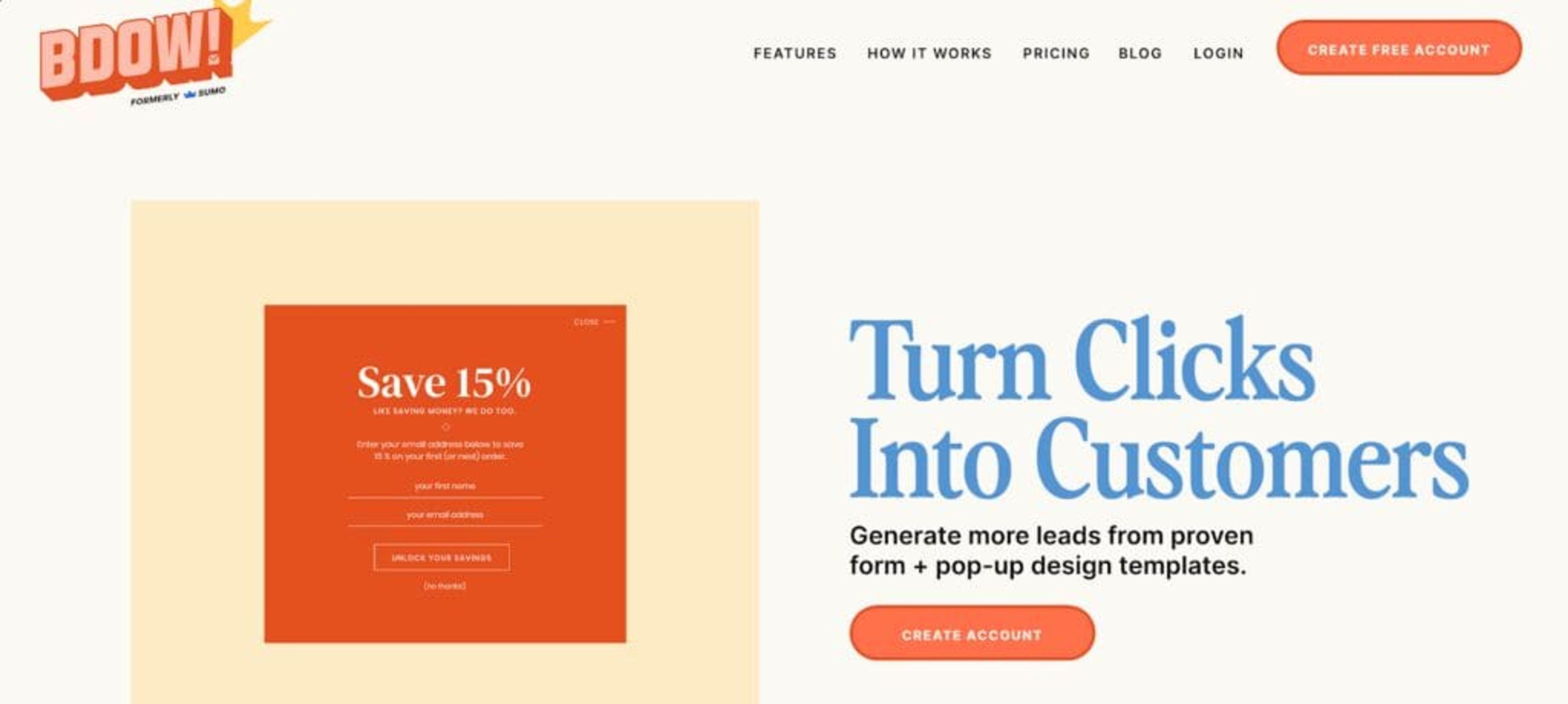 BDOW (formerly Sumo) pop-up tool