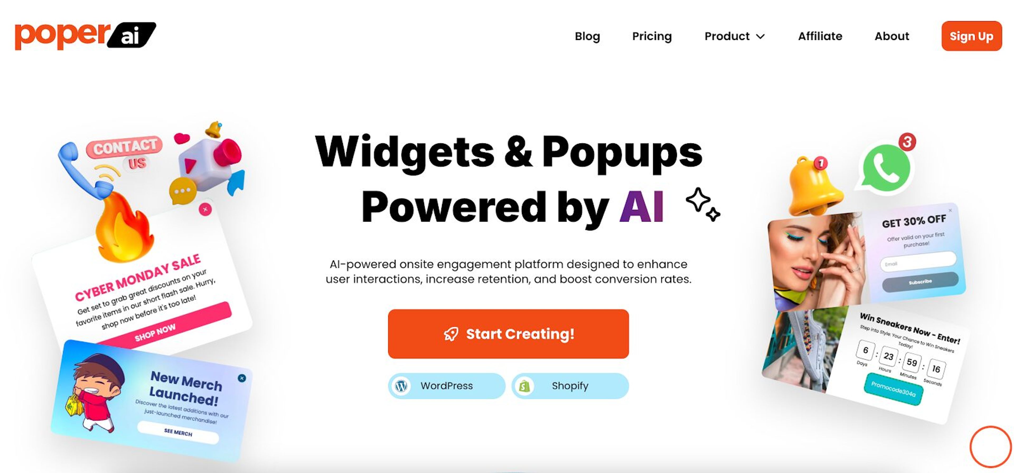 Poper AI is a great app to fine tune your pop ups and get increased engagement, and more email subscribers.
