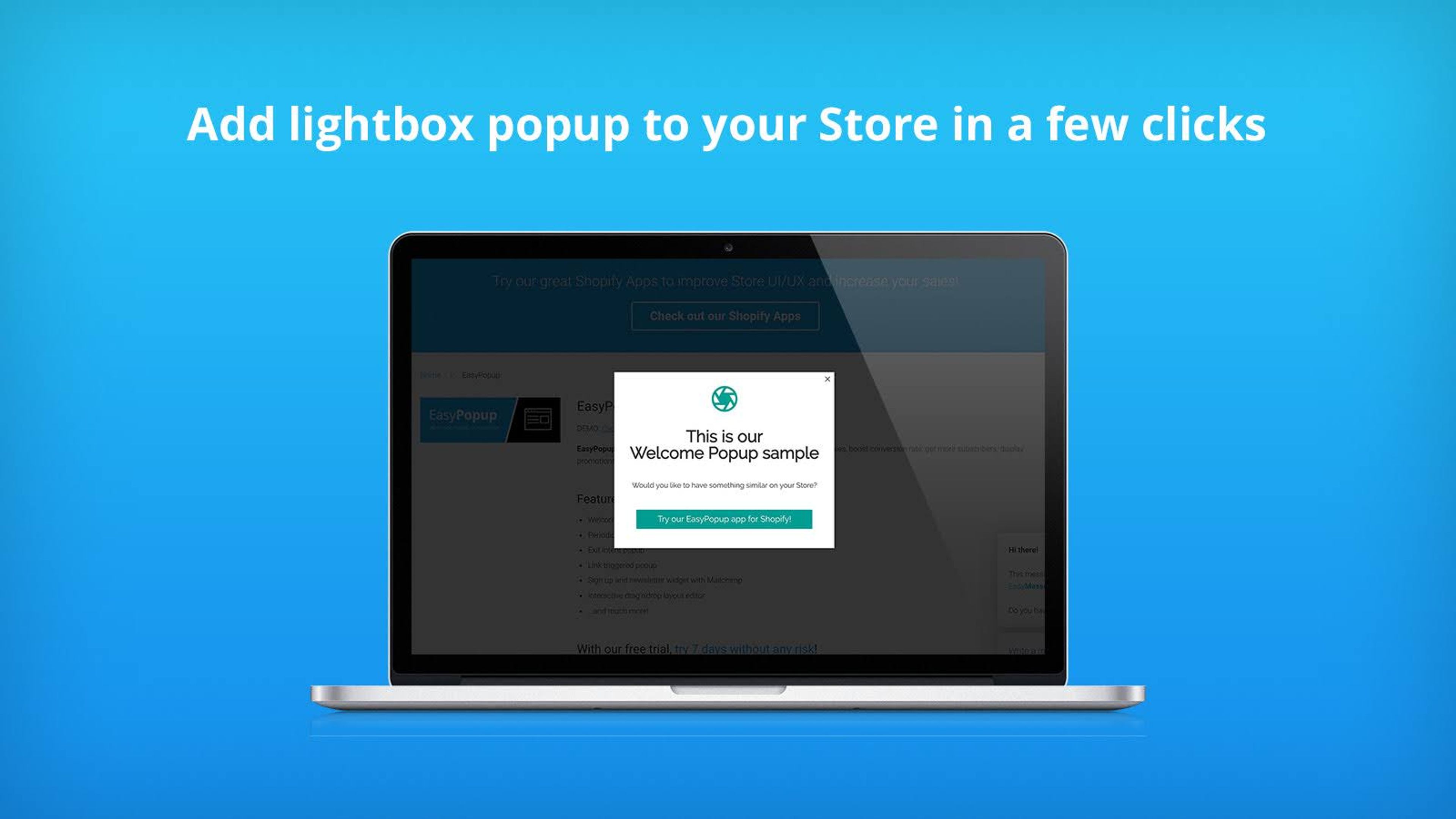 EasyBox’s straightforward popup tool offering responsive designs, easy customization, and Shopify integration.