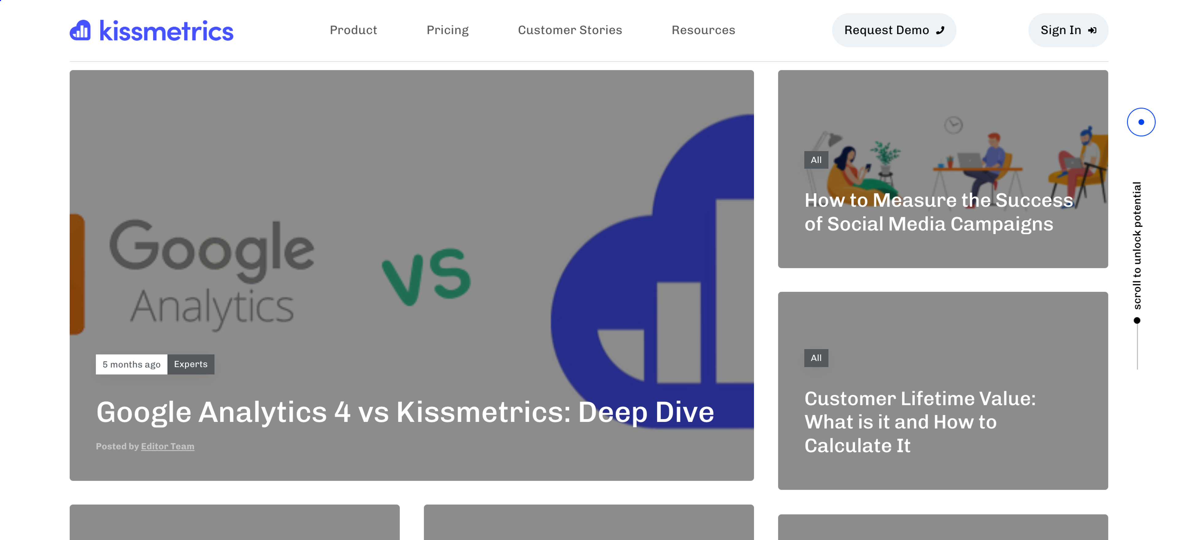 Kissmetrics a great destination for store owners who are interested in analytics and data-driven marketing