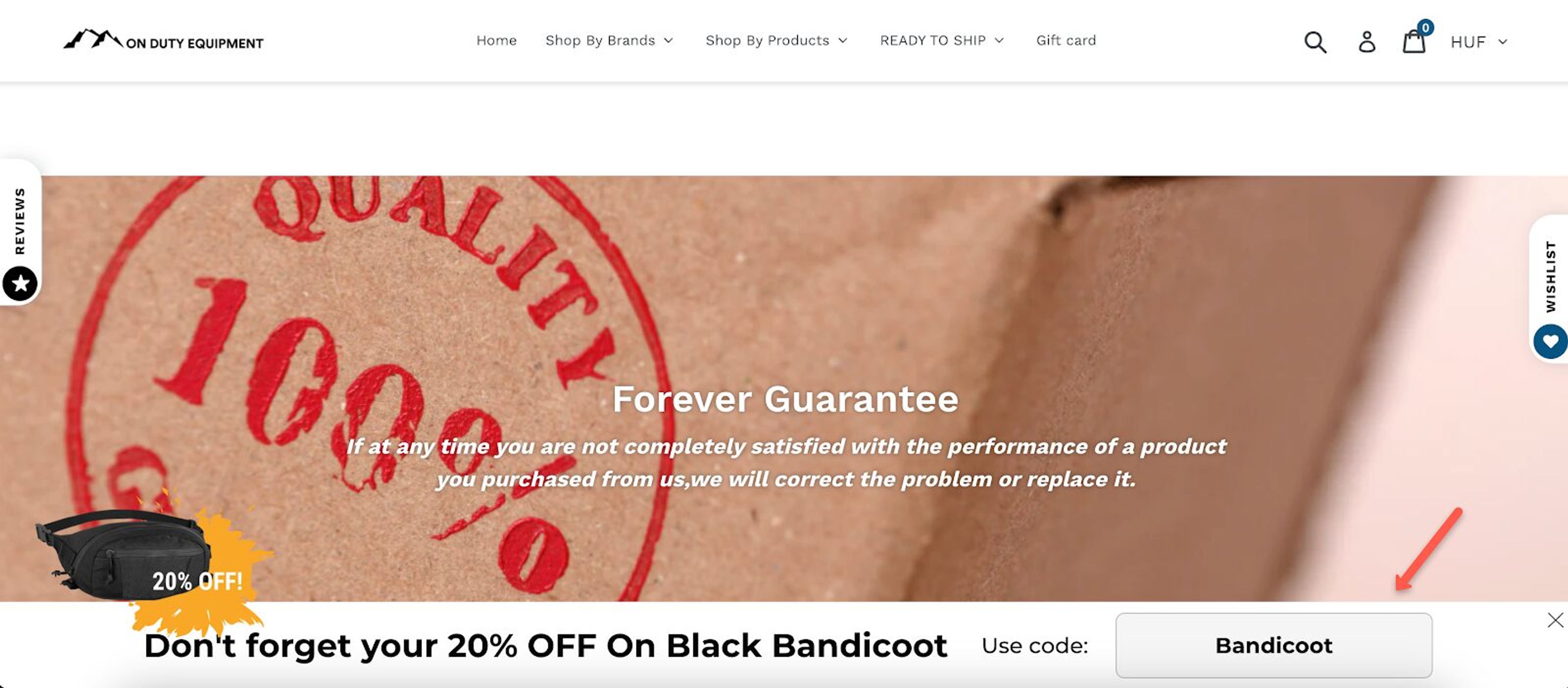 On Duty's sticky bar example