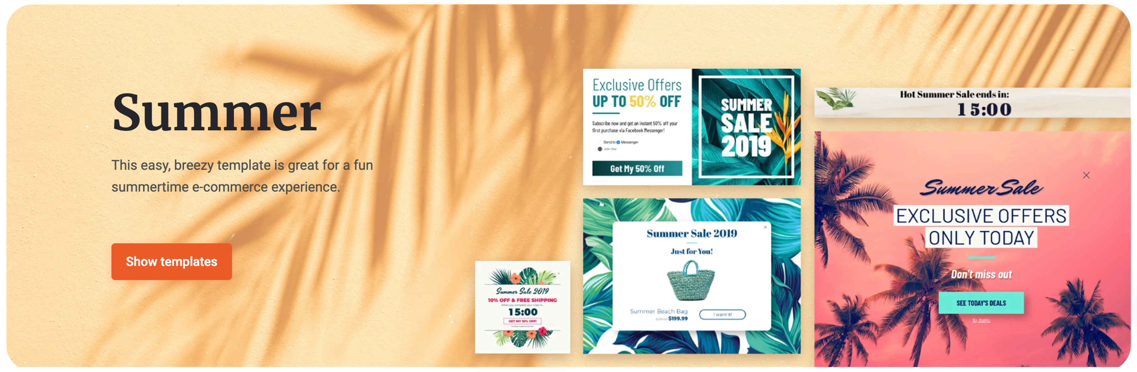 summer popup templates