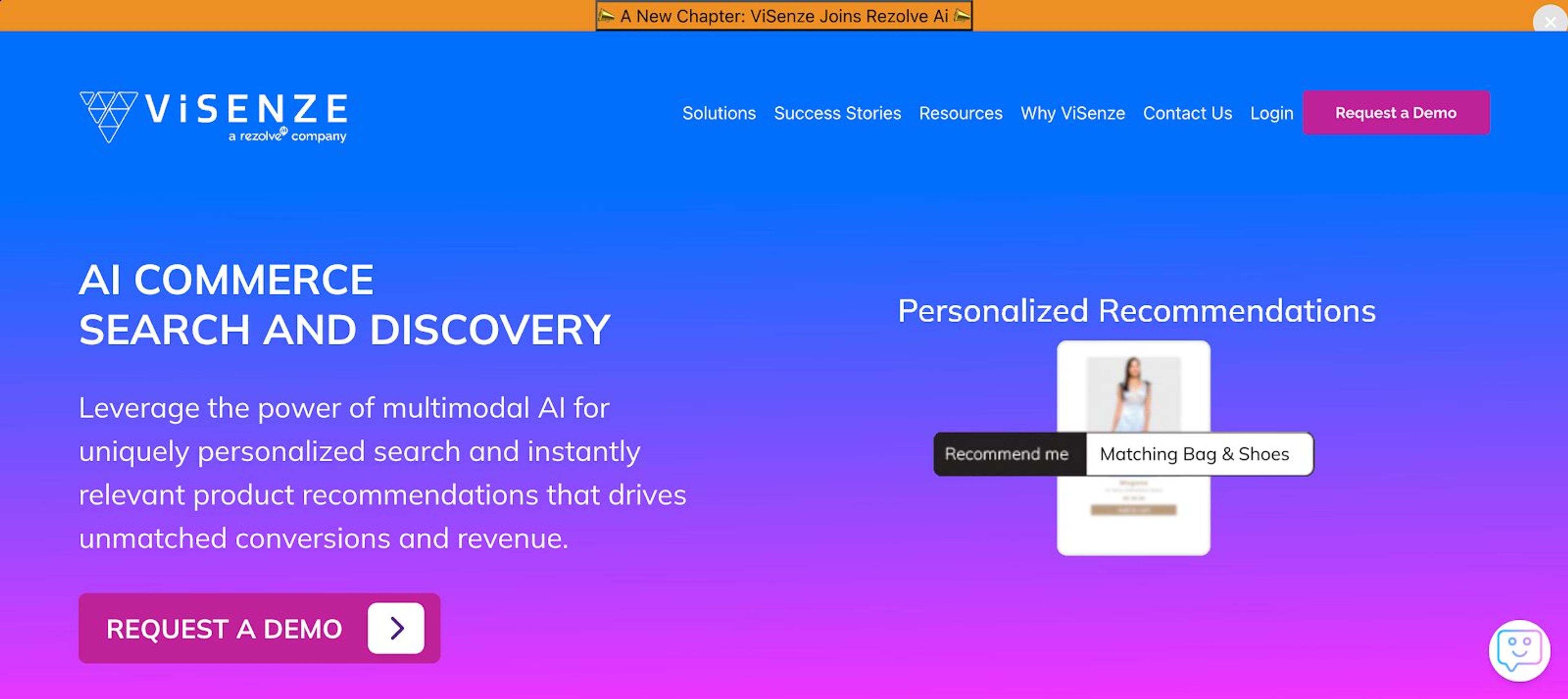 ViSenze uses machine learning algorithms to help ecommerce sites to boost conversions.