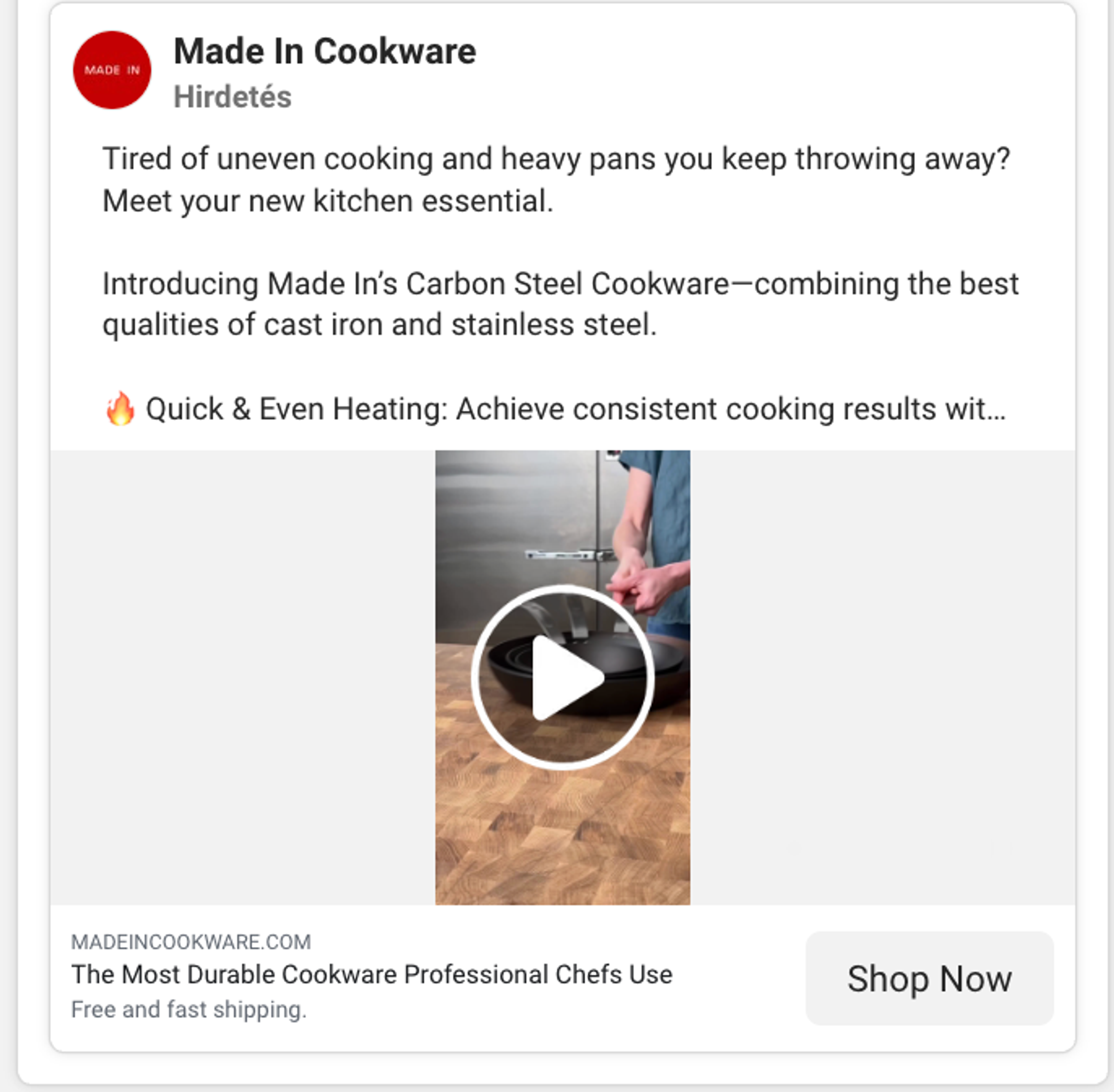 Video ad from MadeIn