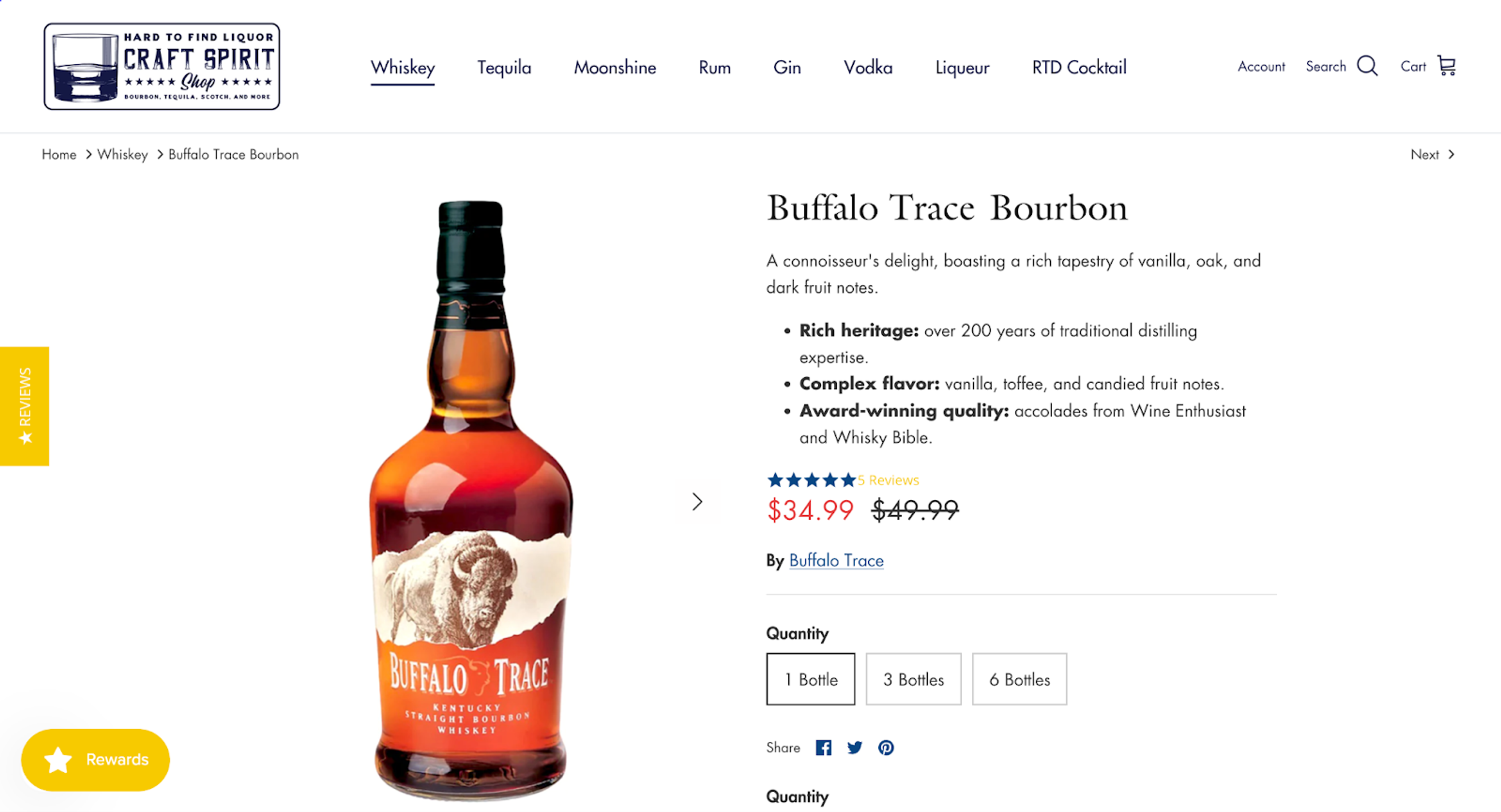 Craft Spirit Shop product page