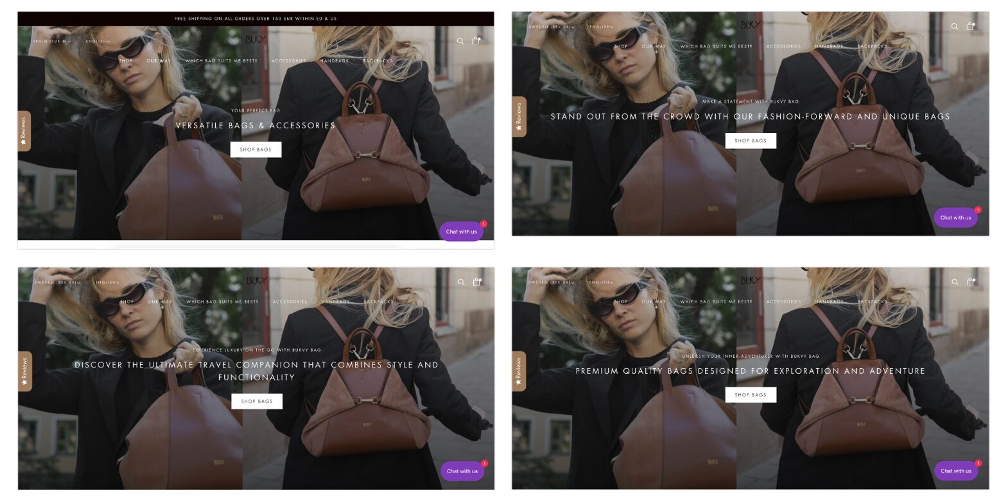 Bukvybag's multivariate testing results has achieved a 45% increase in orders