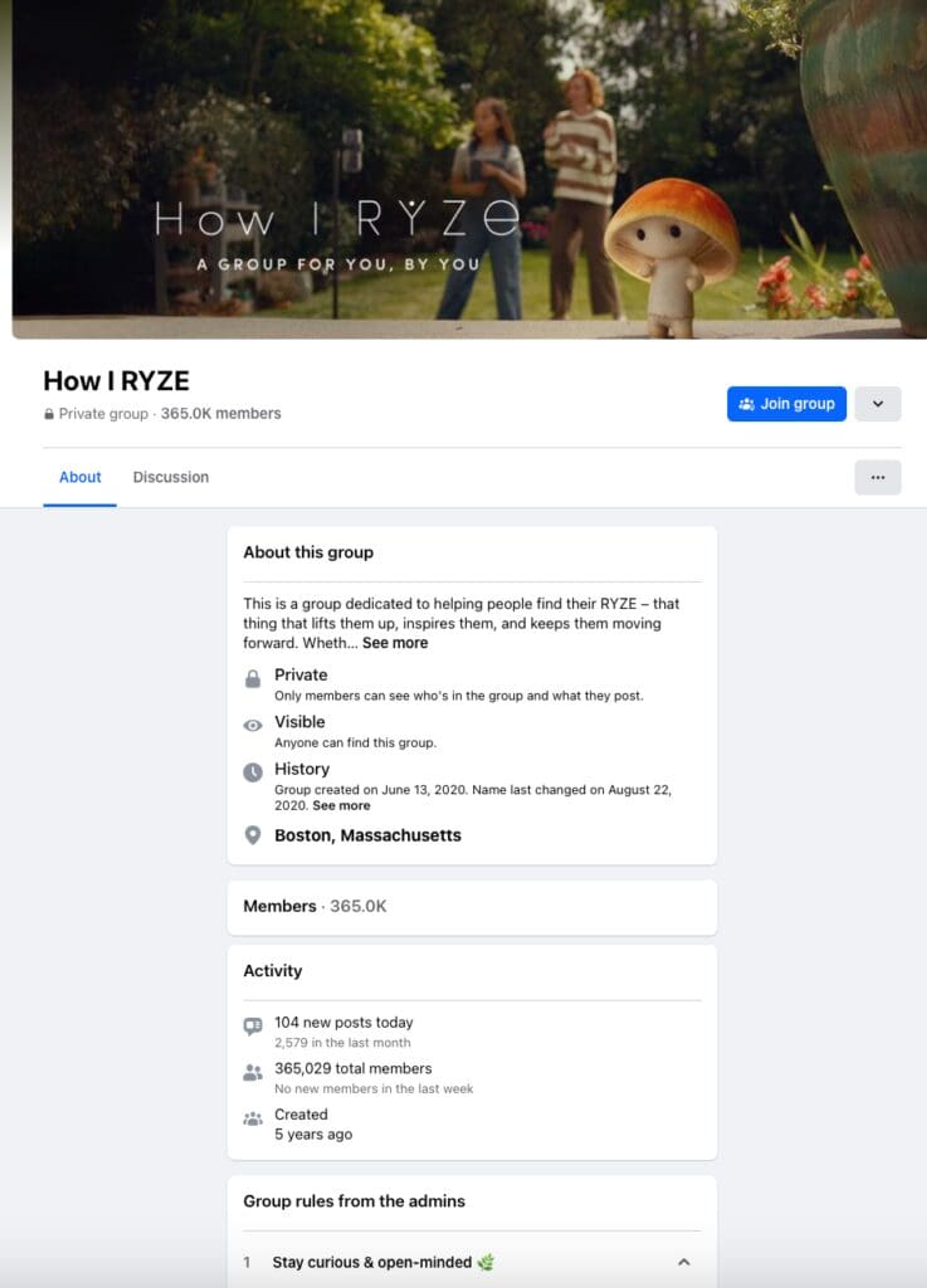 Facebook Group: How I Ryze