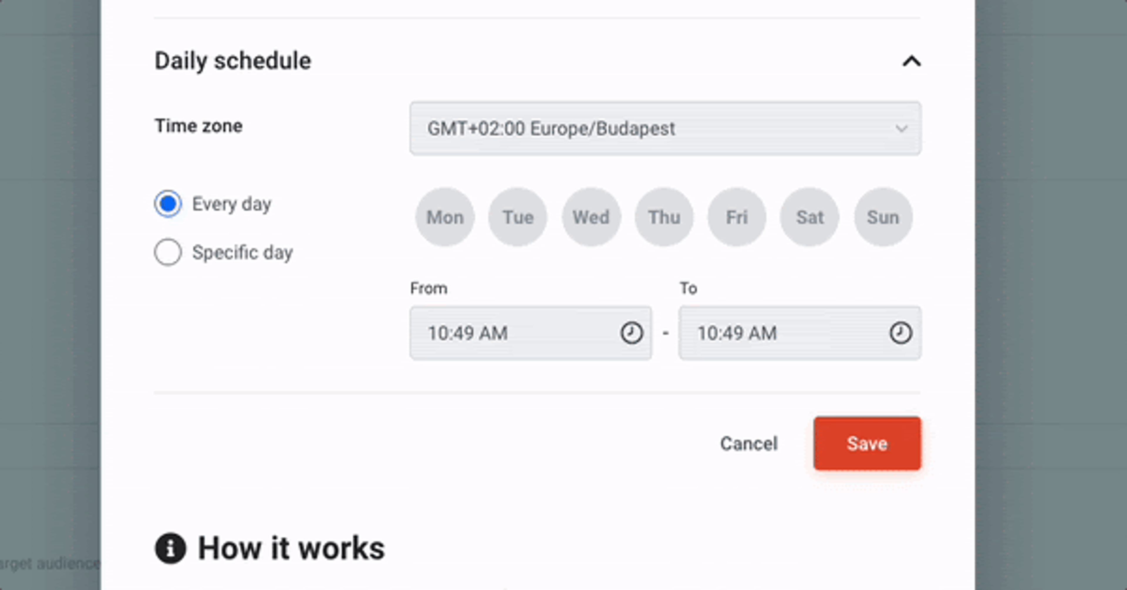 You dont need a WordPress dashboard, you can easily schedule your campaign in OptiMonk's dashboard.