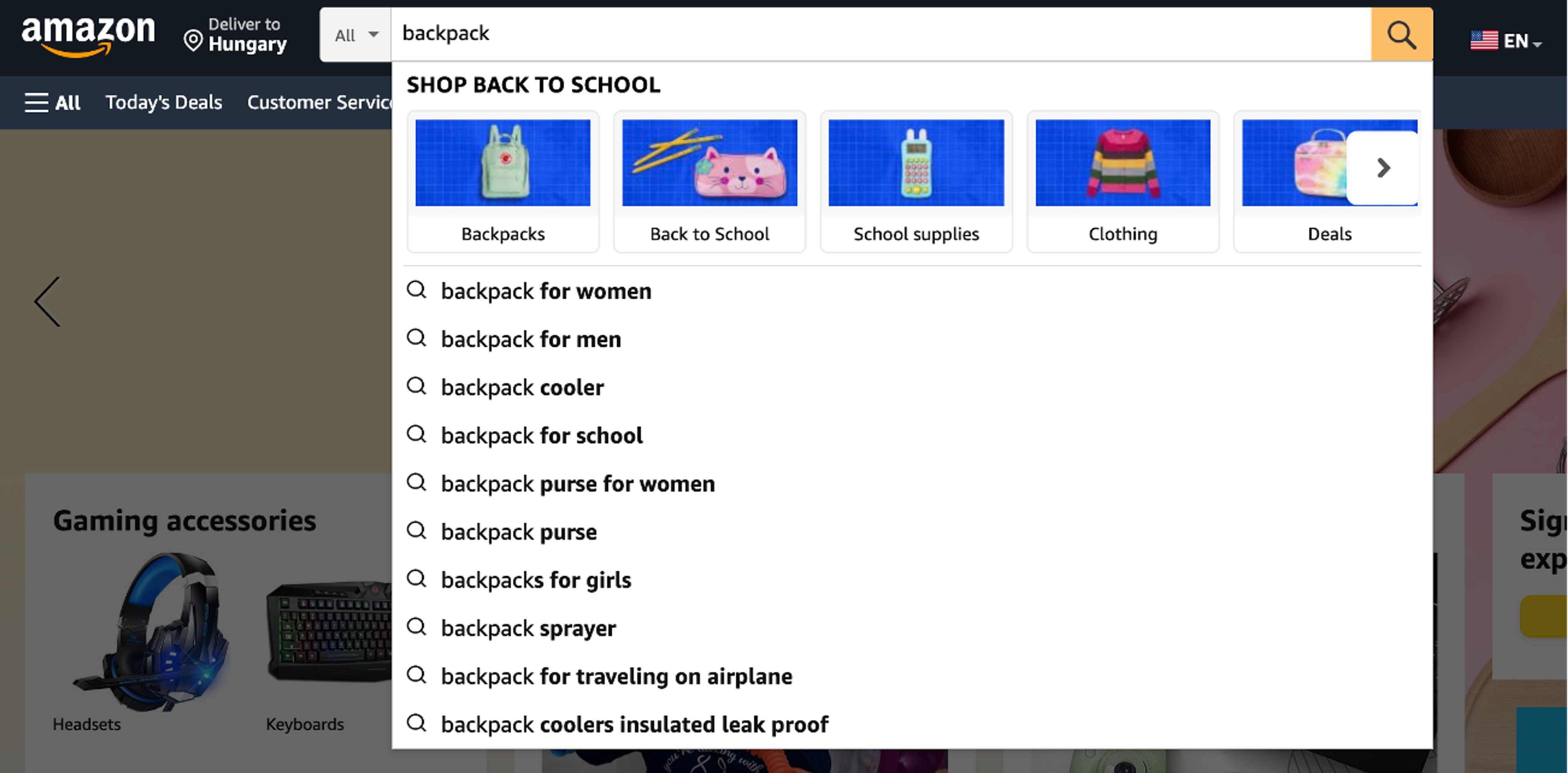 Amazon e-commerce optimization to help potential customers navigate