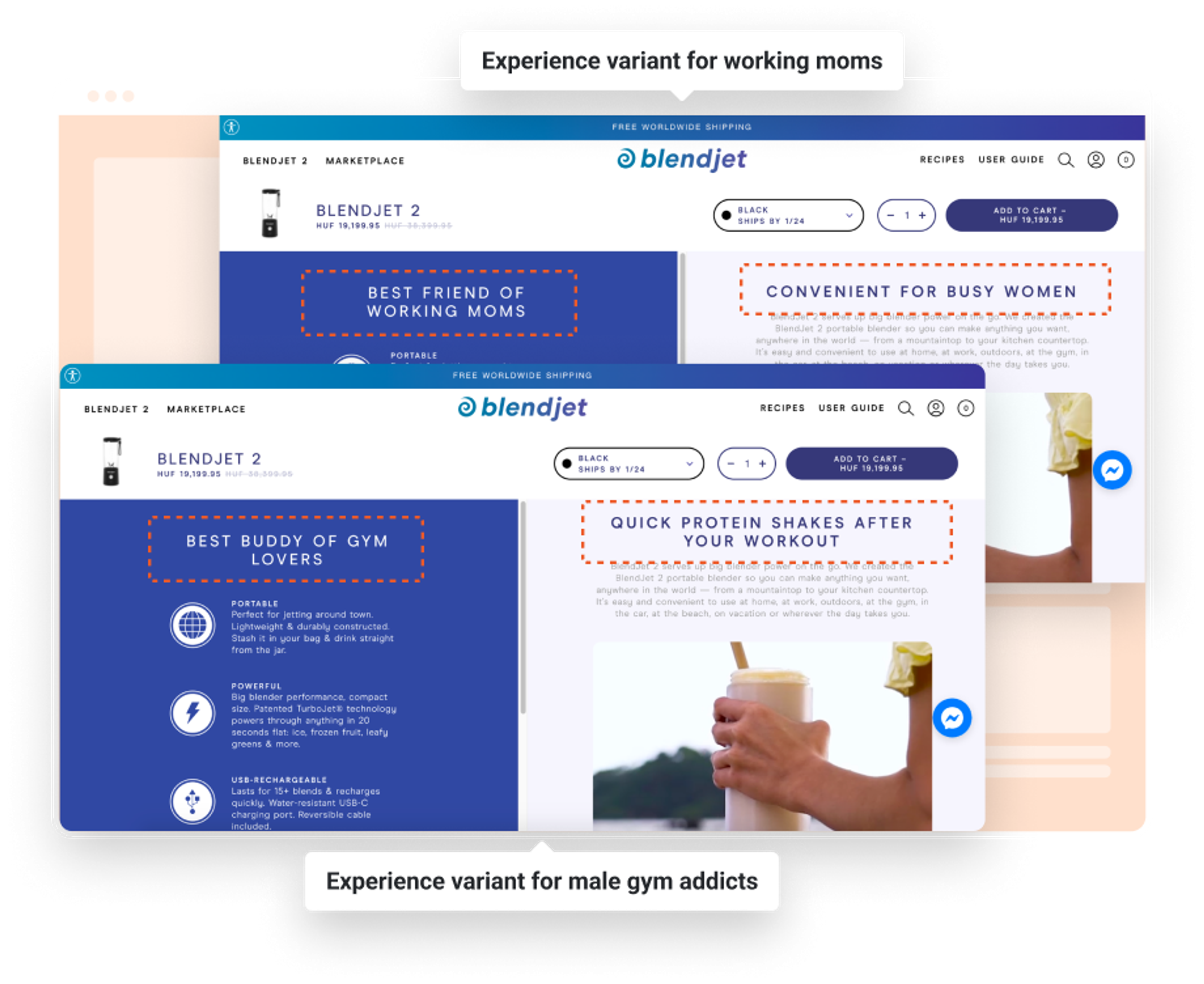 Personalized product pages