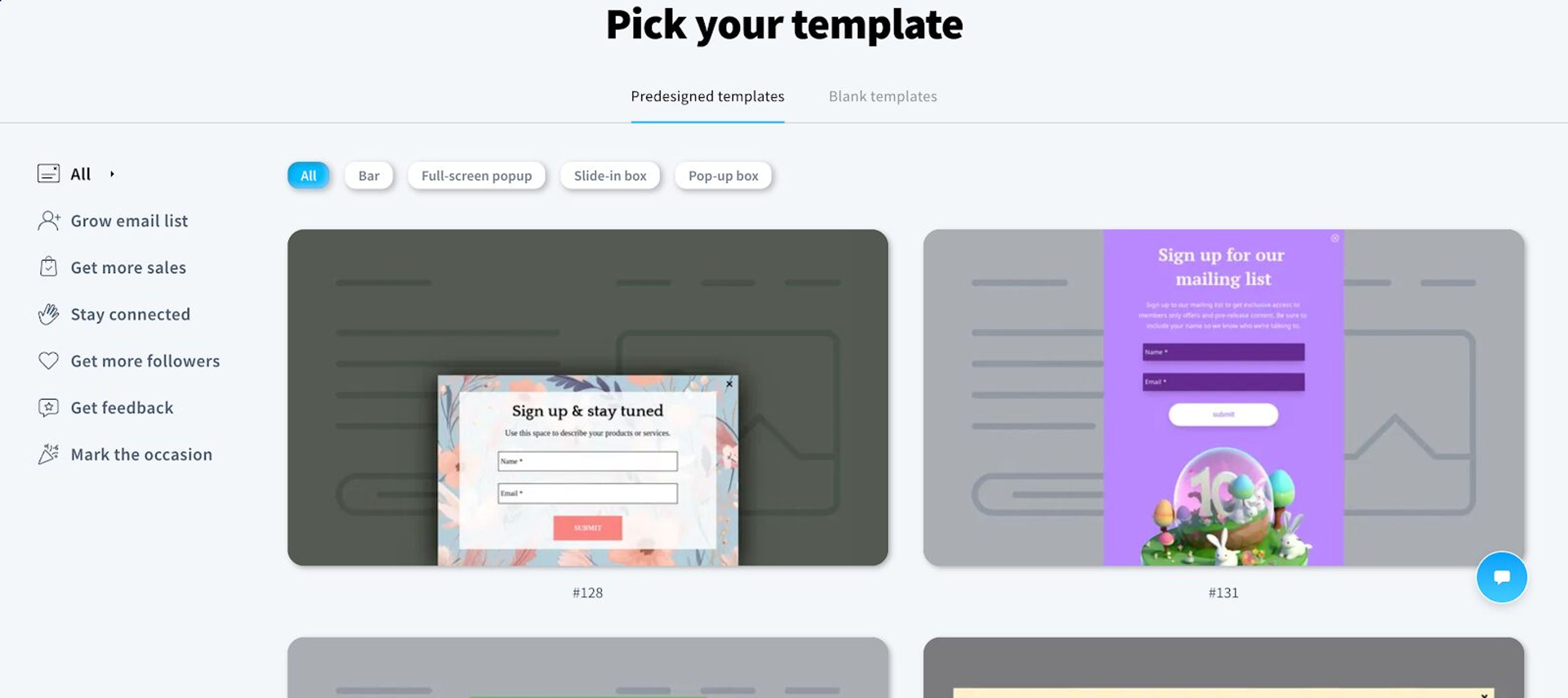 Choose form the template library.
