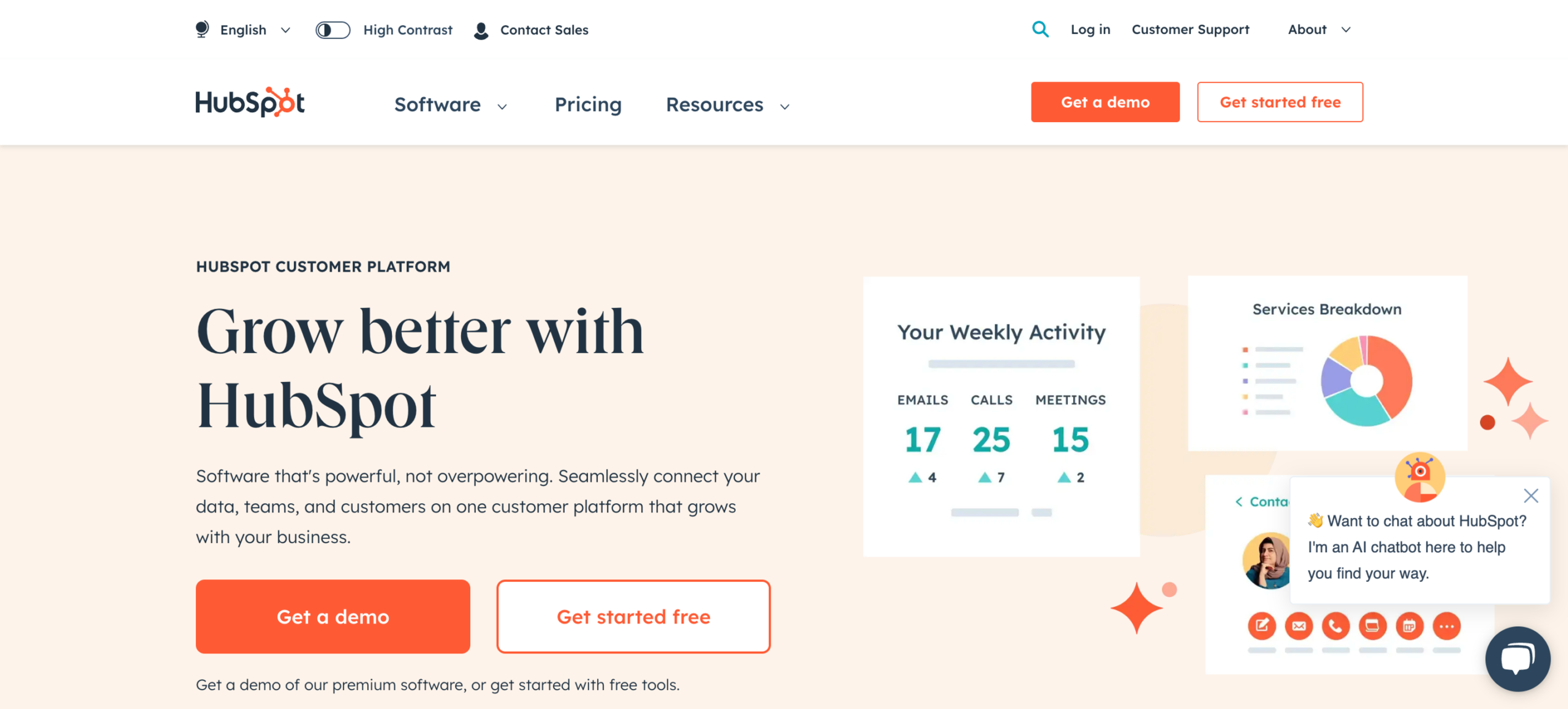 HubSpot is an inbound marketing and sales platform.