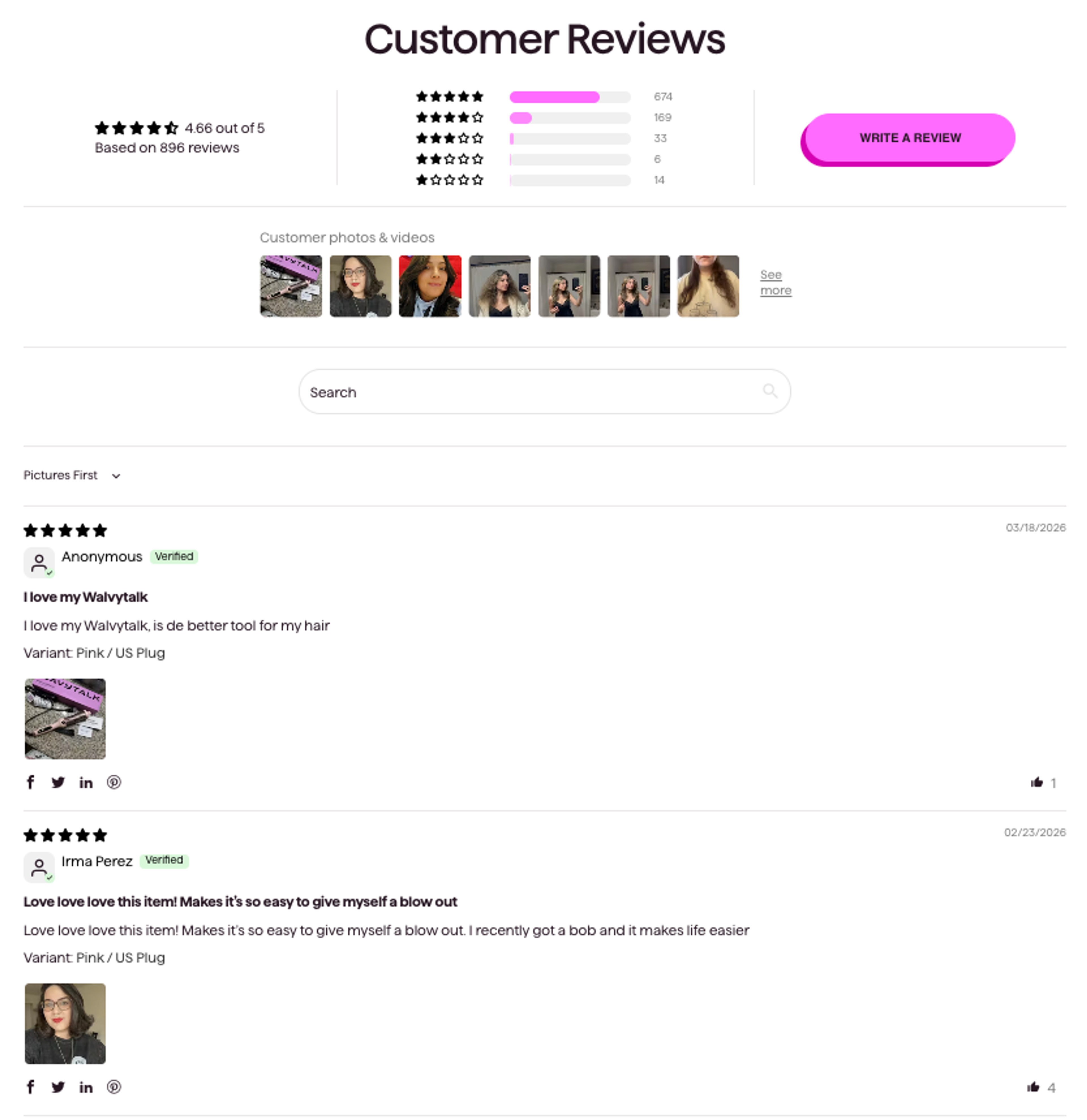 Customer Reviews 