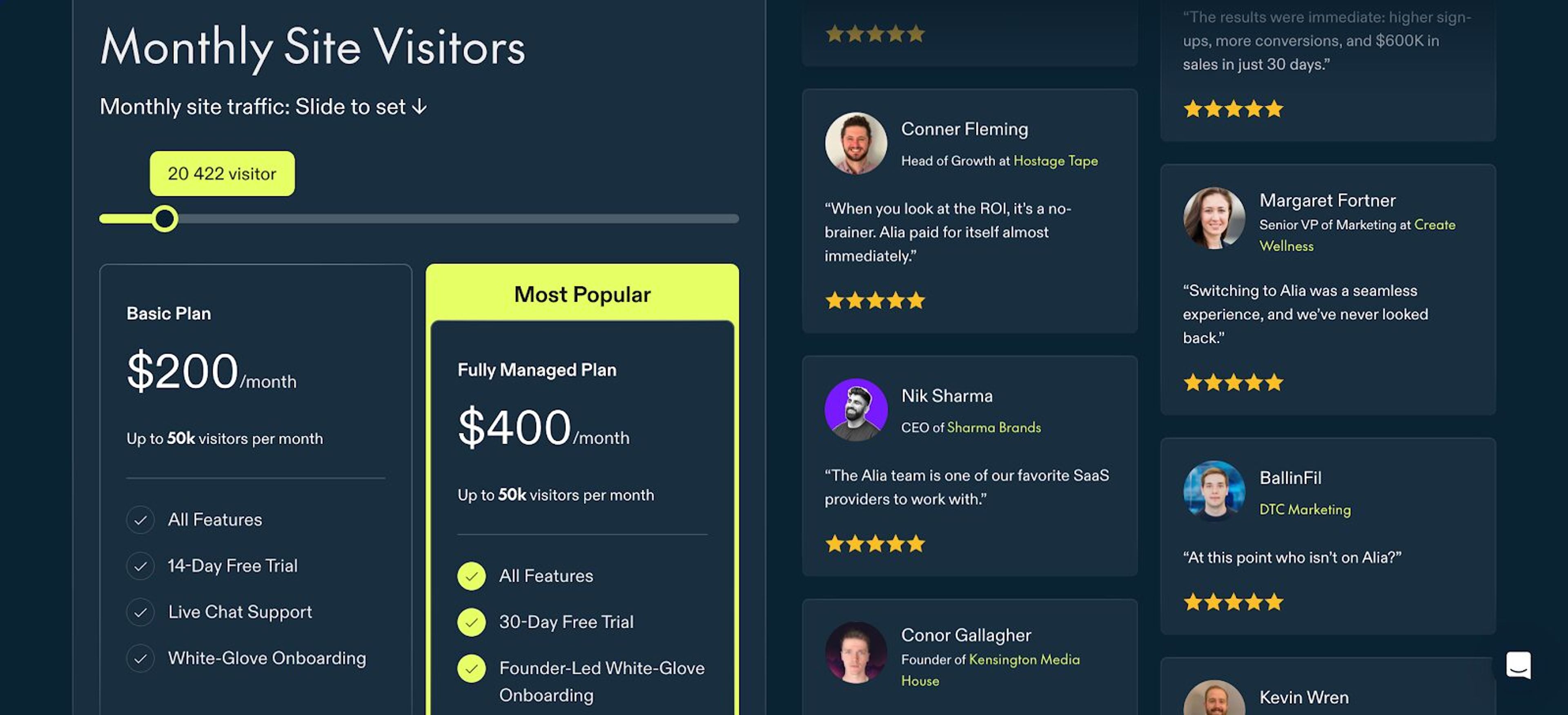 Ali offers traditional popups alongside with web push notifications but the pricing might be high.