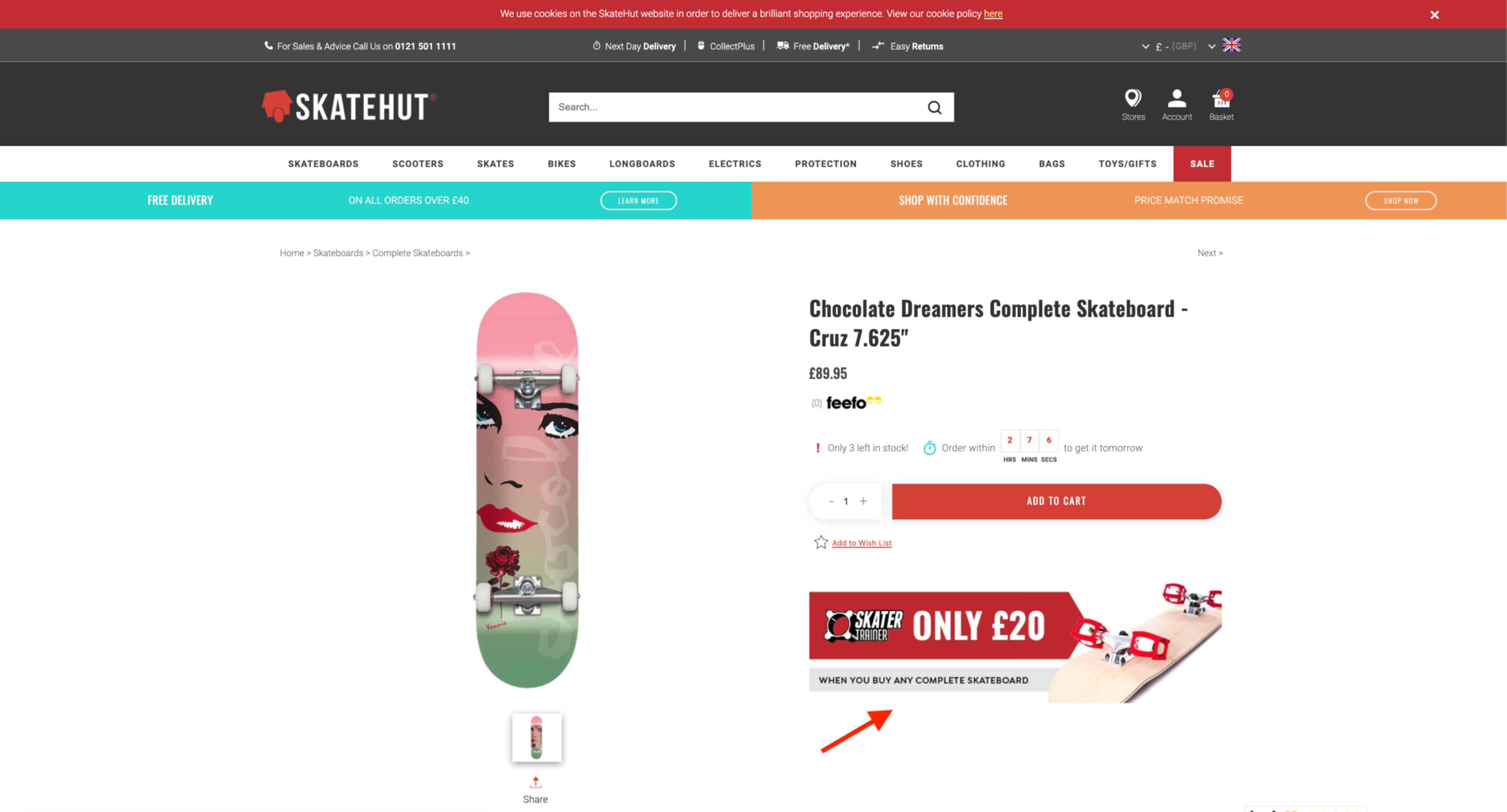 Show upsells and cross-sells to your site visitors on your product pages