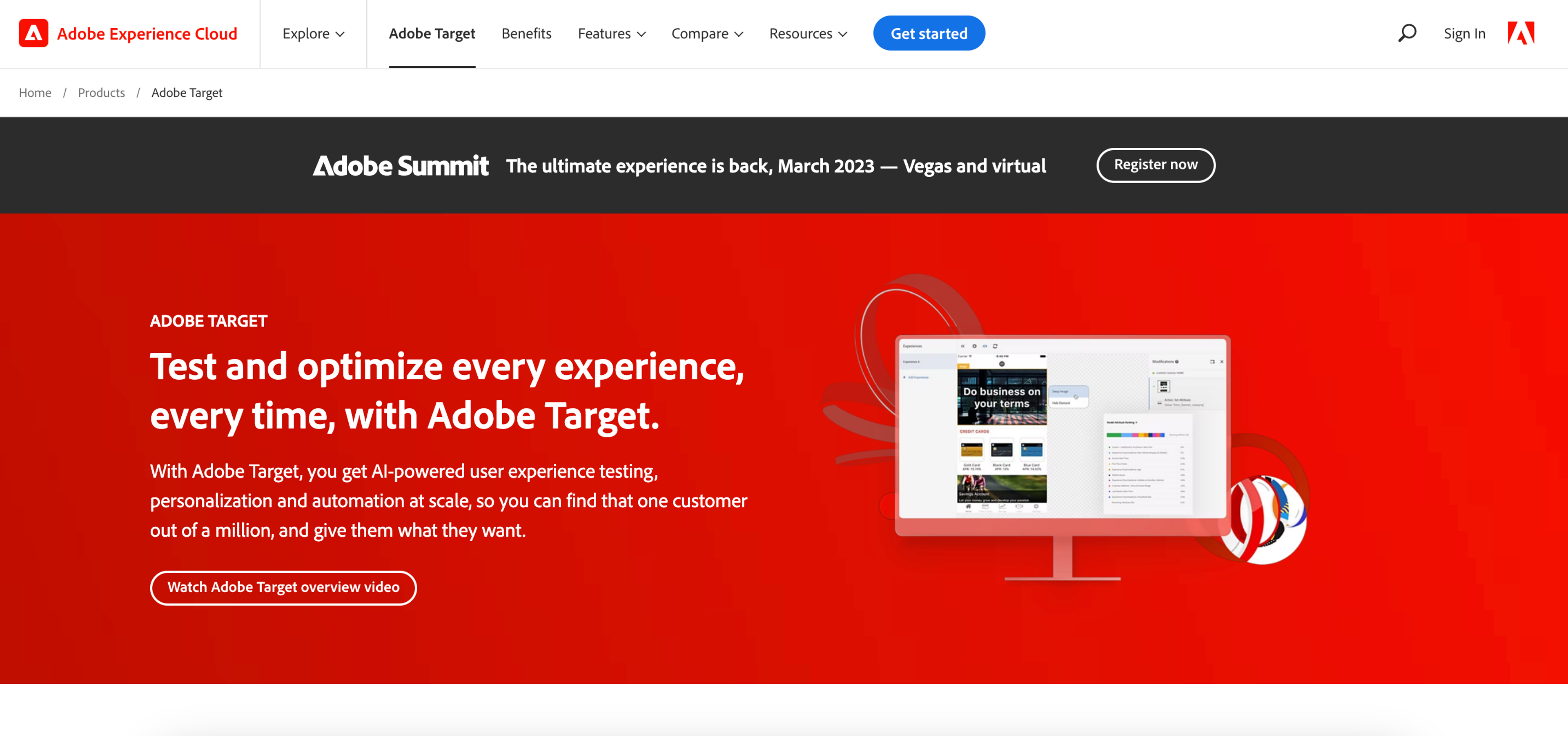 Adobe Target is a great Google Optimize alternative