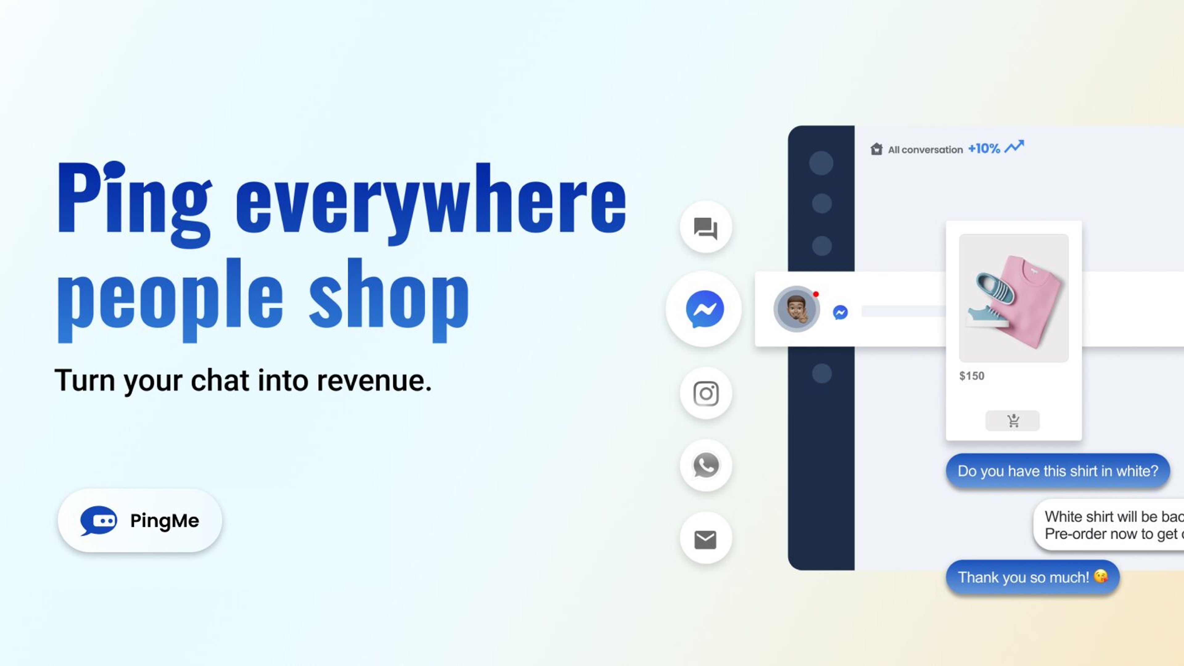 Help you customer support with Omega Facebook Messenger Chat.