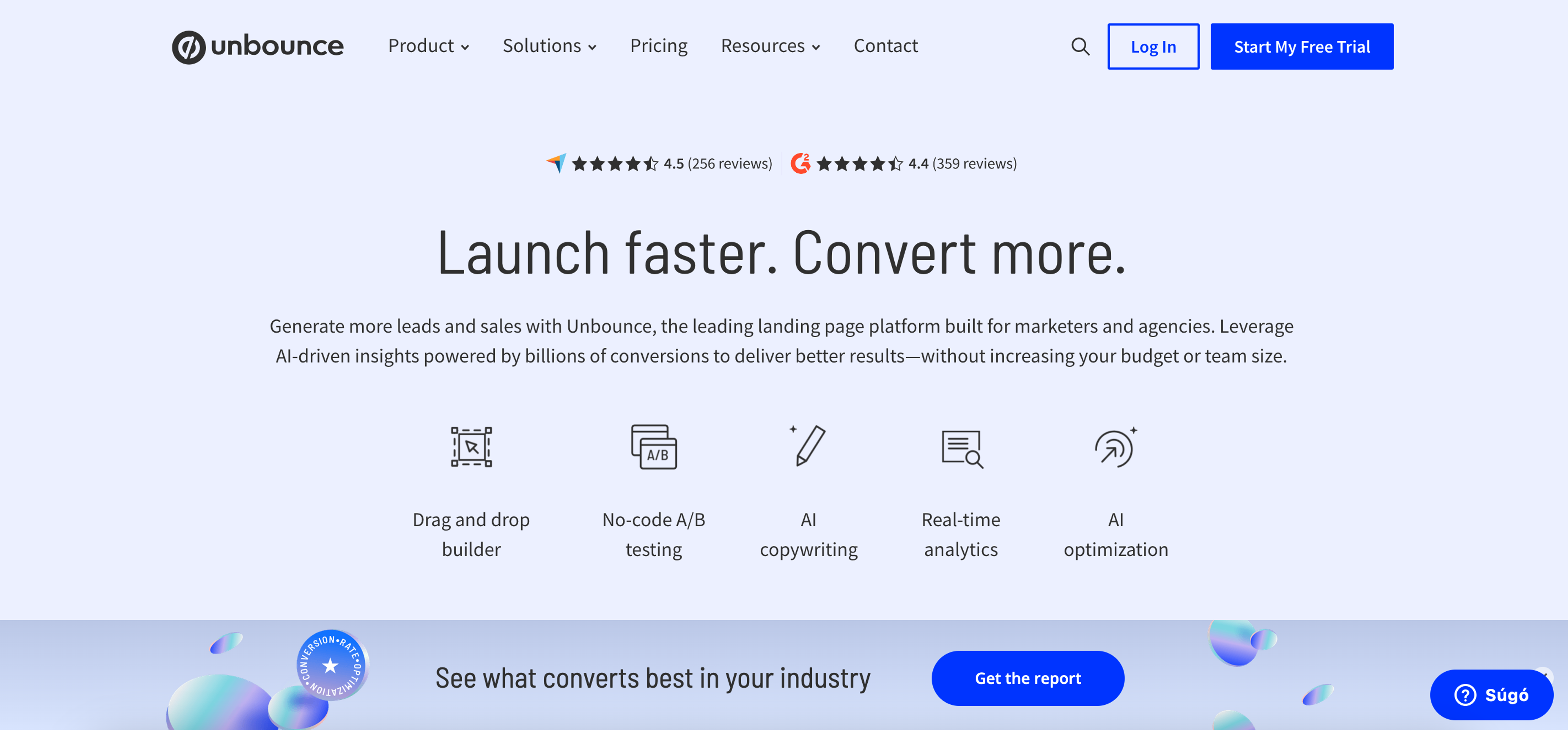 Unbounce landing page builder