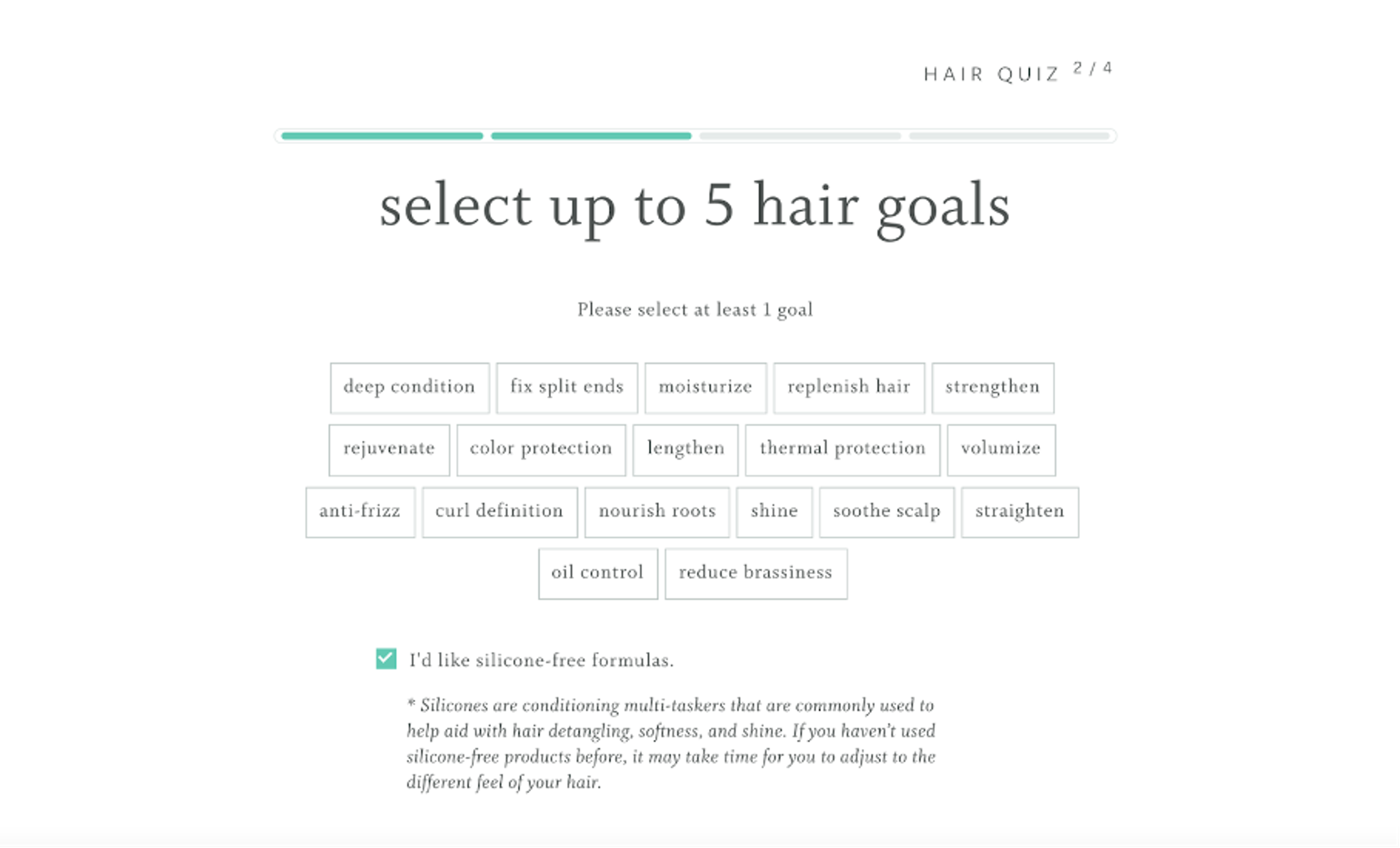 Create a quiz funnel like Function of Beauty